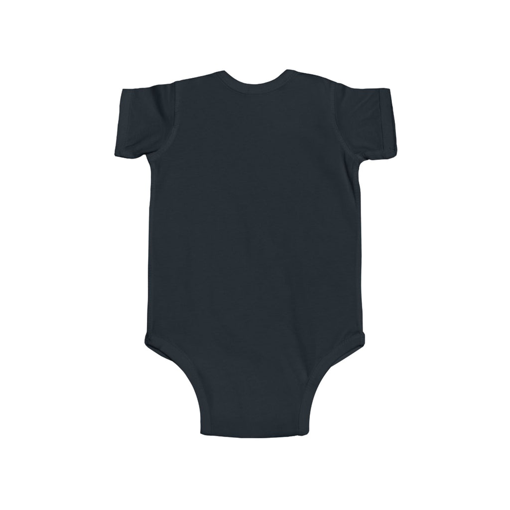 Draft Baron bodysuit Infant Bodysuit | baby onesie with blue varsity text