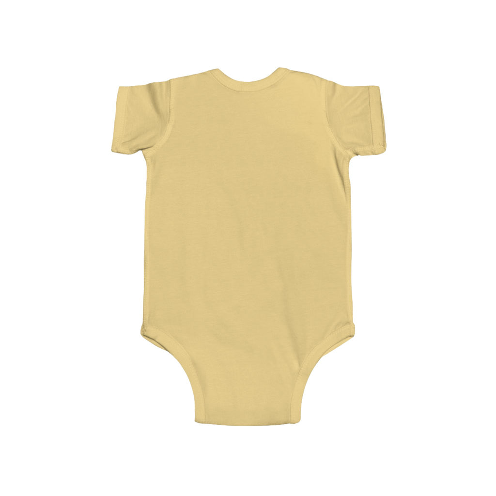 Draft Baron bodysuit Infant Bodysuit | baby onesie with blue varsity text