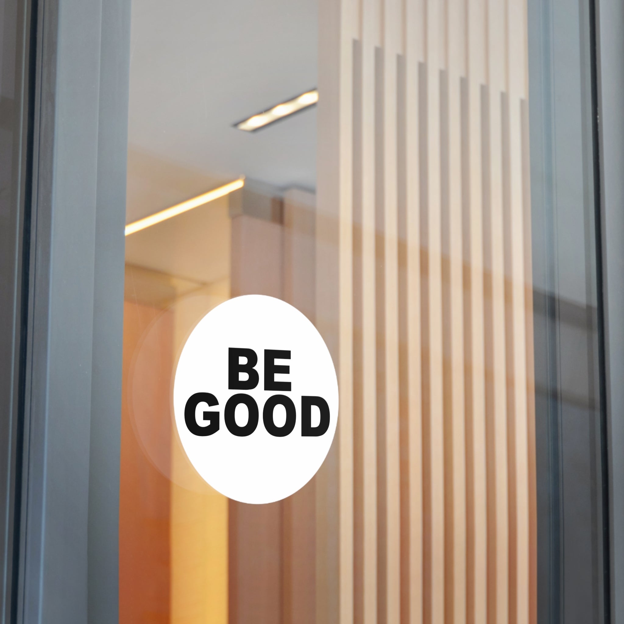BE GOOD Round Vinyl Sticker inspired by Golden Globes pin button