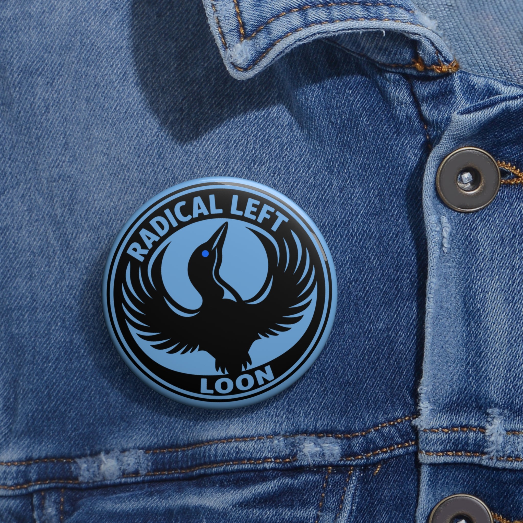 Minnesota Rebel Alliance Radical Left Loon pin button | JennXstuff Original Design