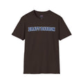 Draft Barron T-Shirt | Collegiate Block Text, White Tee