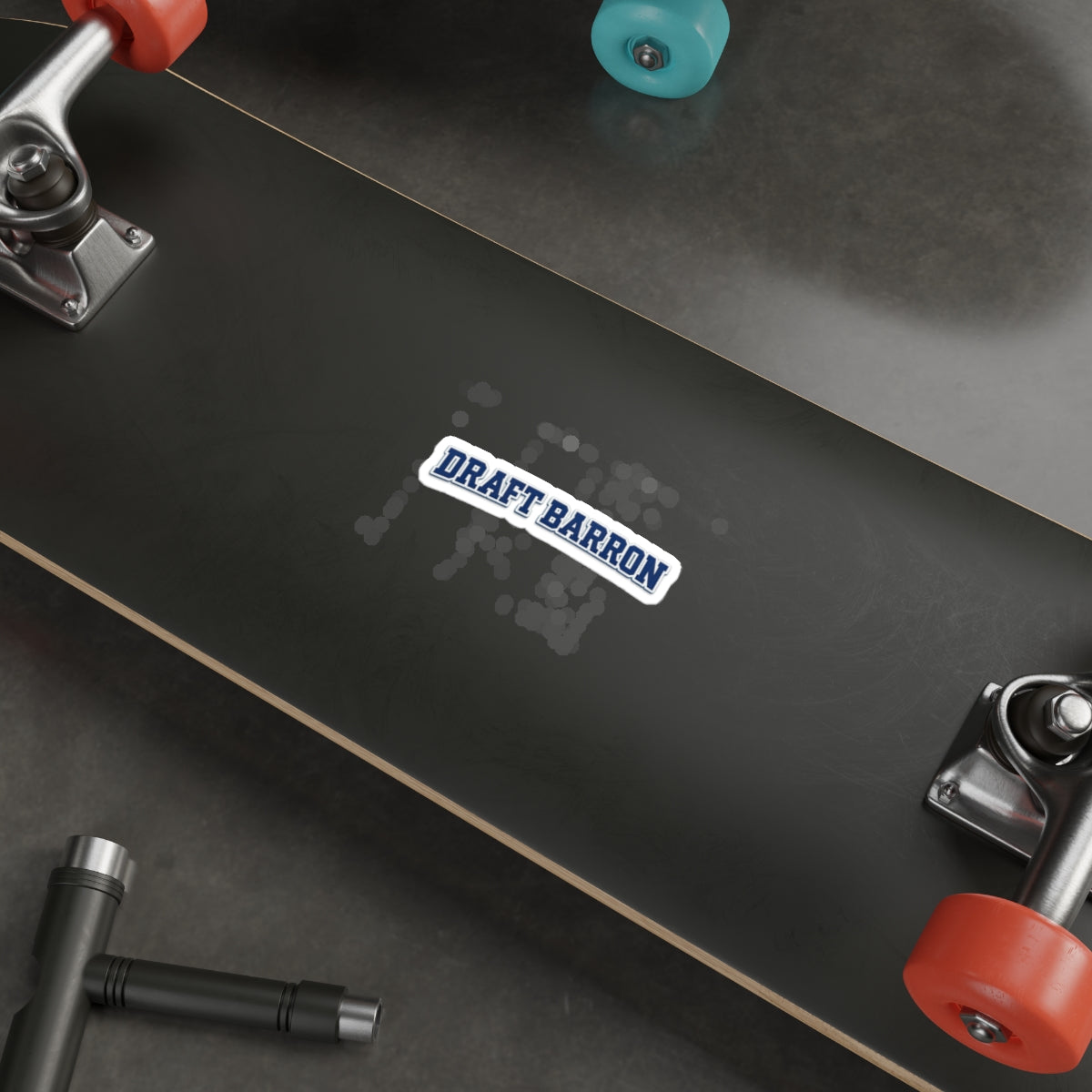 Draft Barron Sticker | Die Cut Text Sticker, Collegiate Lettering Decal