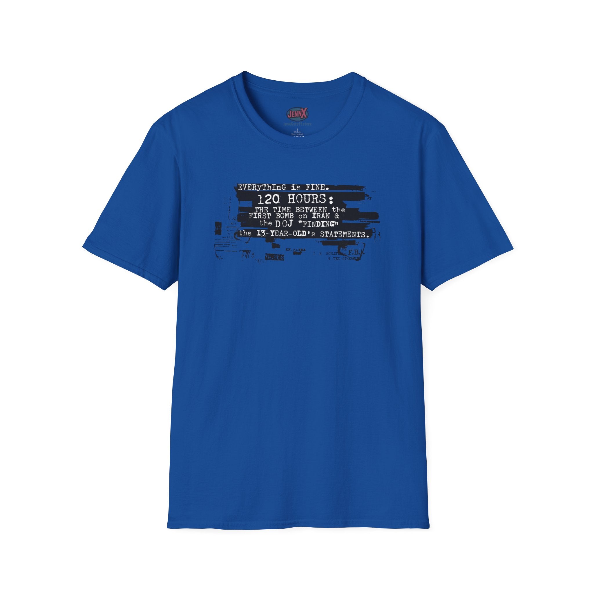 120 Hours distressed barcode graphic T-Shirt | vintage scanner art