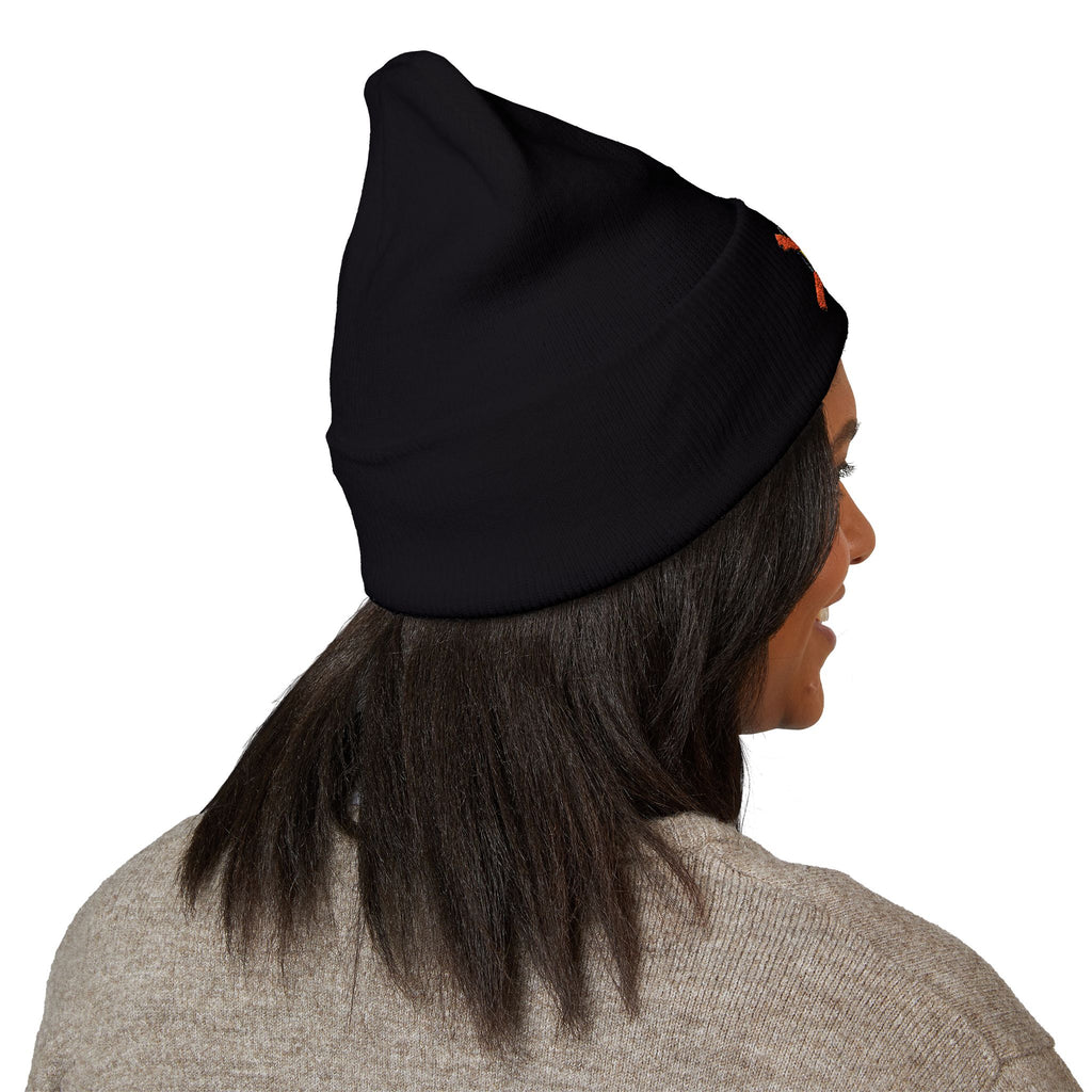 No Kings Cuffed Beanie with Embroidery - No Trump - Nope - No Kings Crown