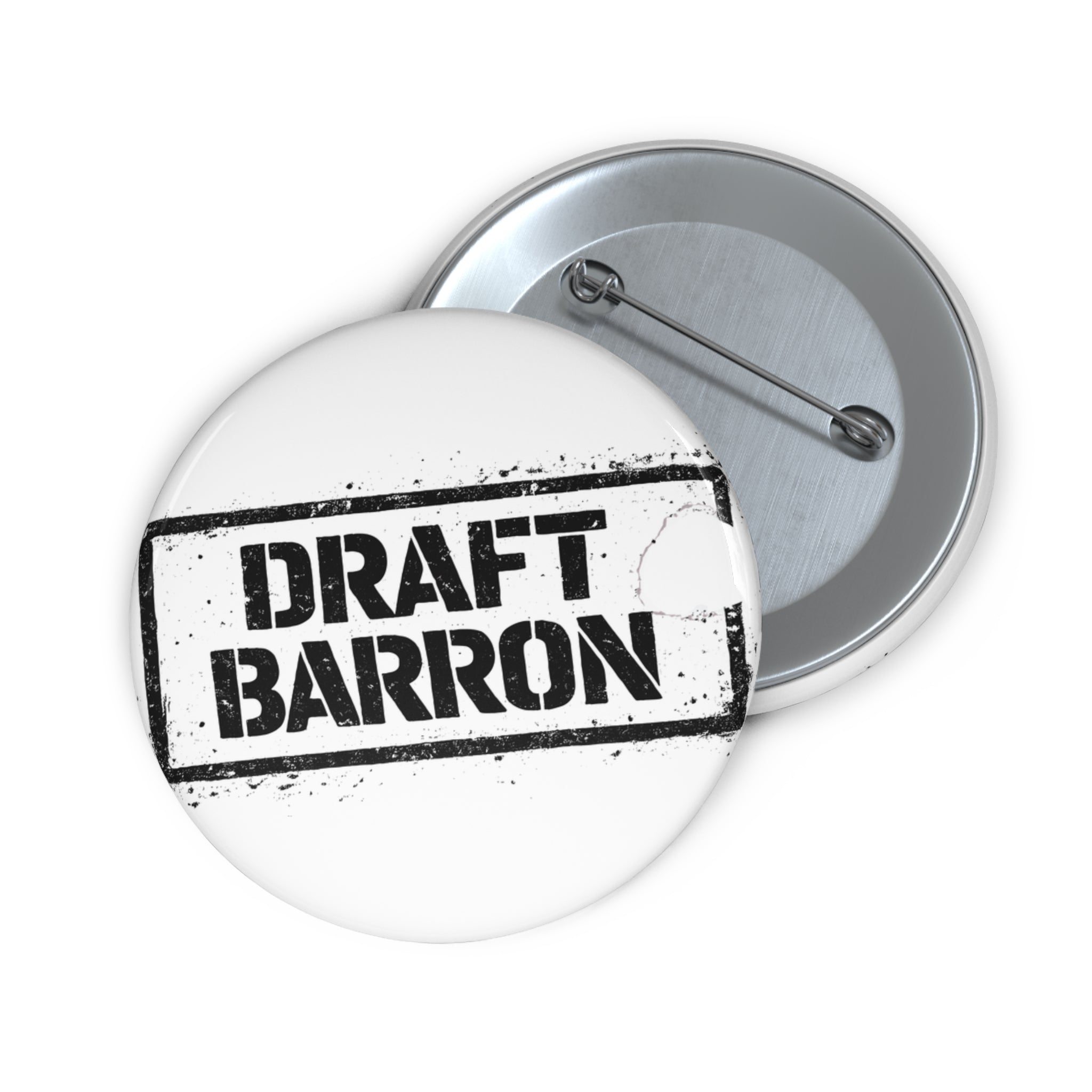 Draft Barron Pin Button | Political Stamp Logo Button