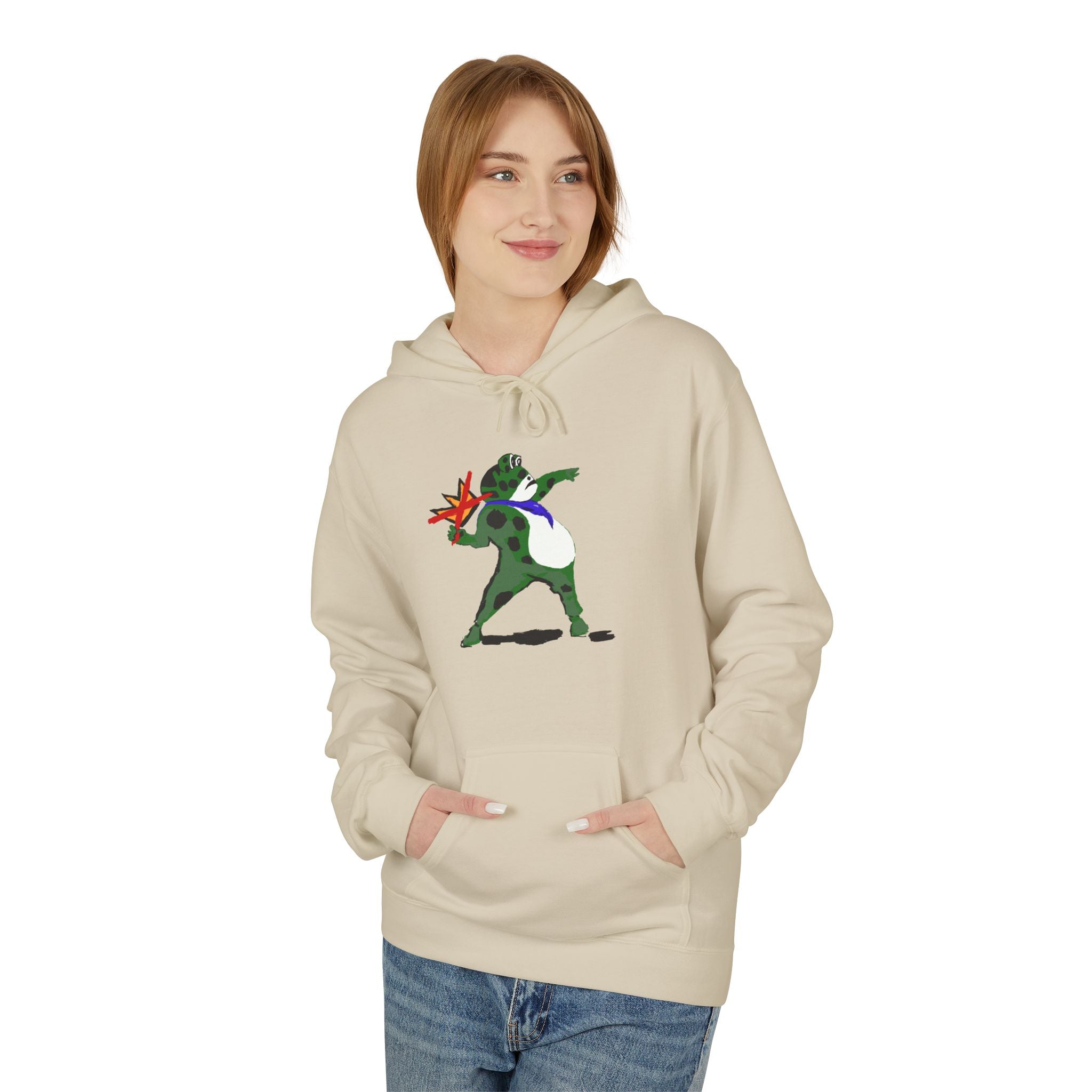 Frog No Kings Protest Hoodie - Fuck Trump and his Project 2025 MAGA bullshit
