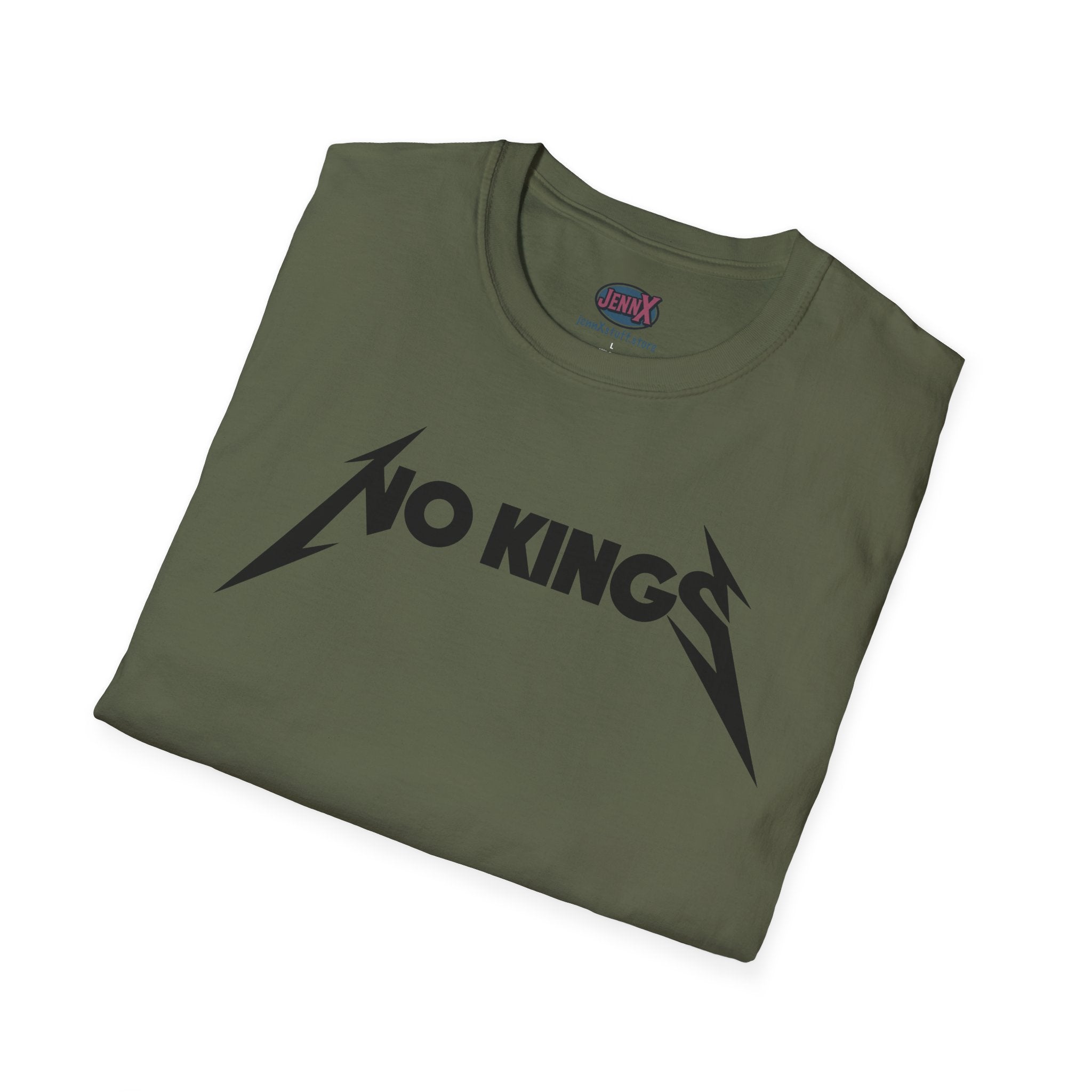 No Kings Matallica parody T-Shirt | Heavy Metal Protest