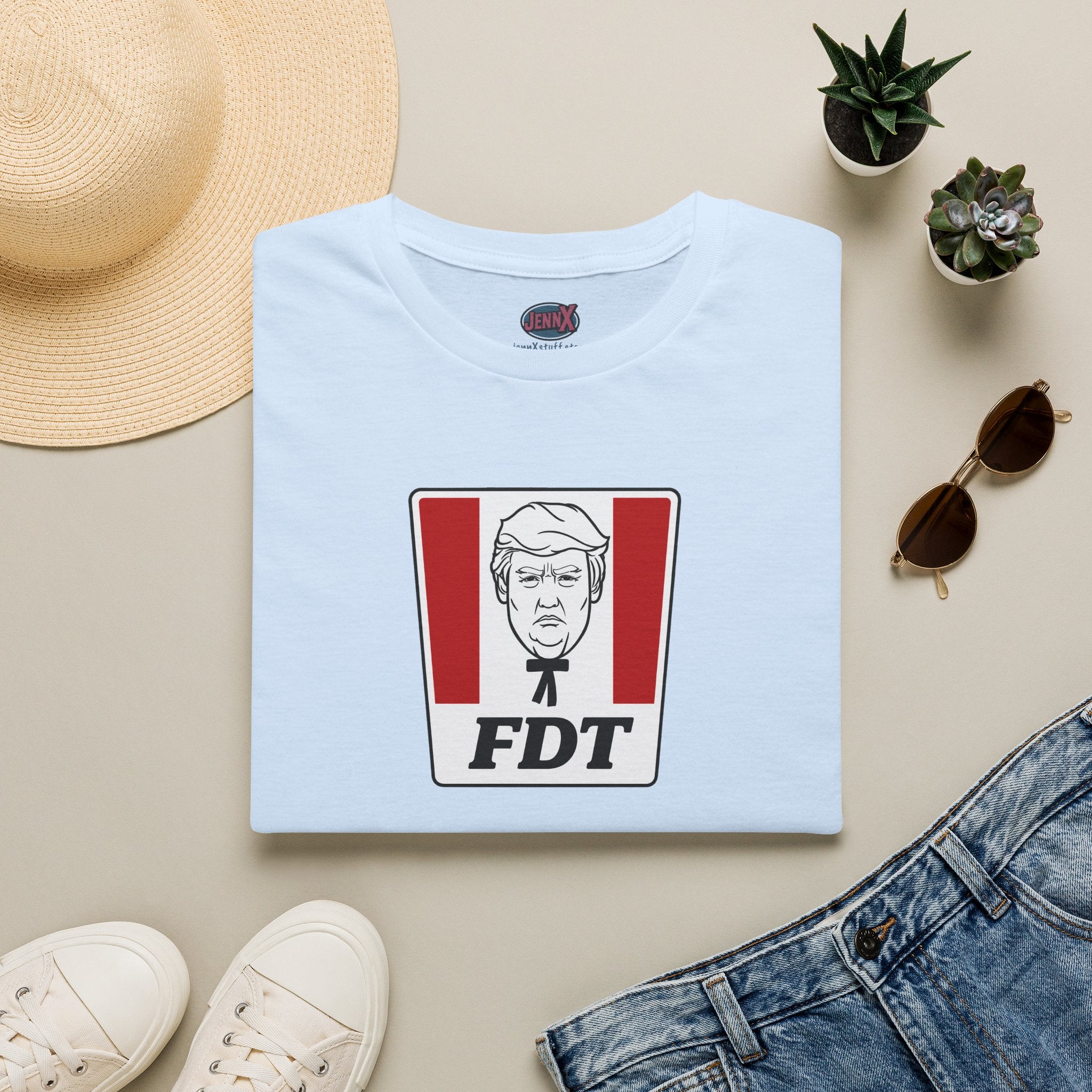 Political Parody T-Shirt I FDT Satirical Logo Tee I KFC Logo
