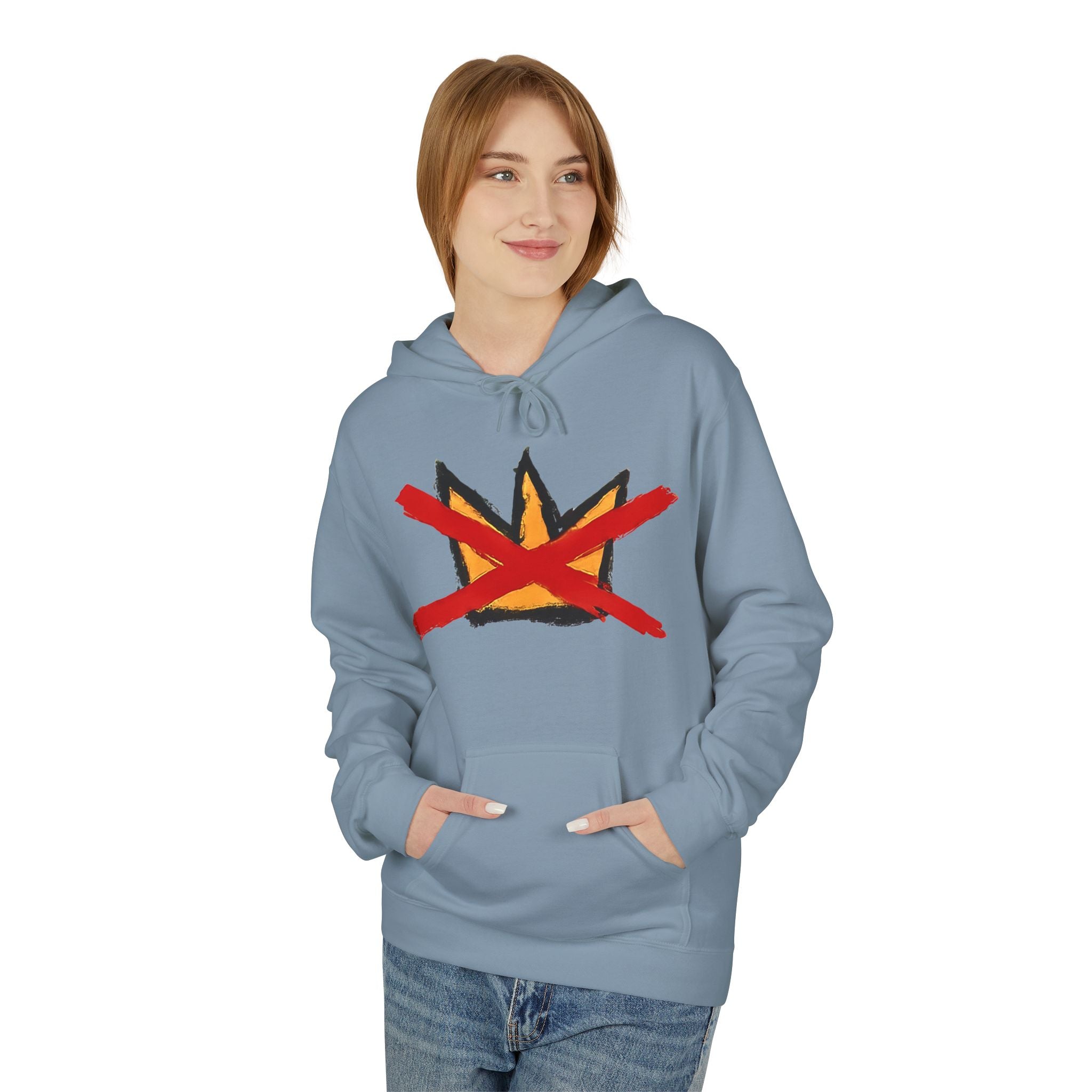 No Kings hoodie I Hand-Drawn