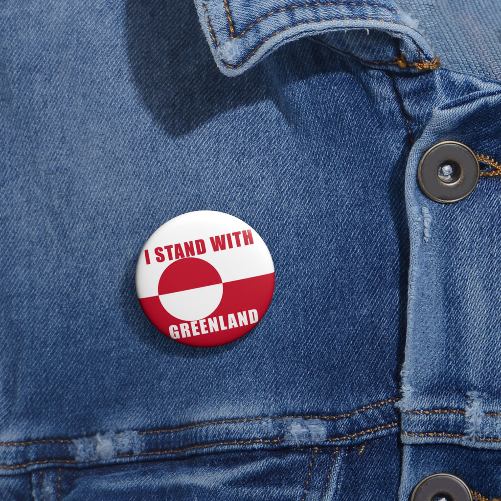 Stand With Greenland Pin Button | Political Support Badge