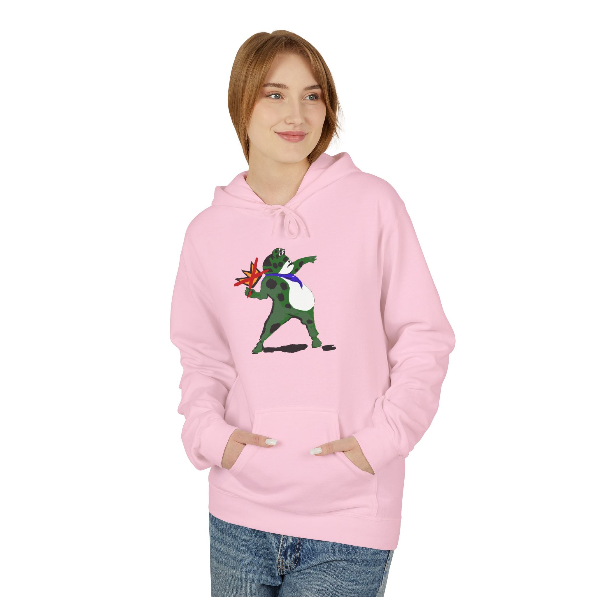 Frog No Kings Protest Hoodie - Fuck Trump and his Project 2025 MAGA bullshit