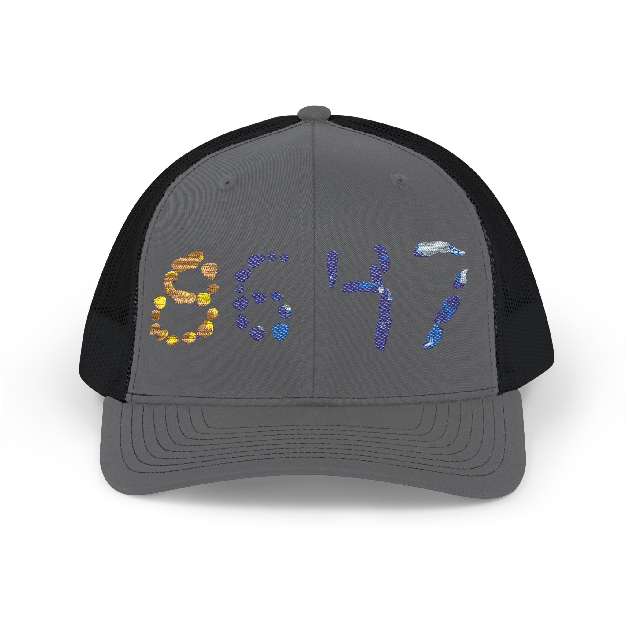 8647 Anti-Trump Seashells Embroidered James Comey Snapback Cap | Trucker Hat, Mesh Back