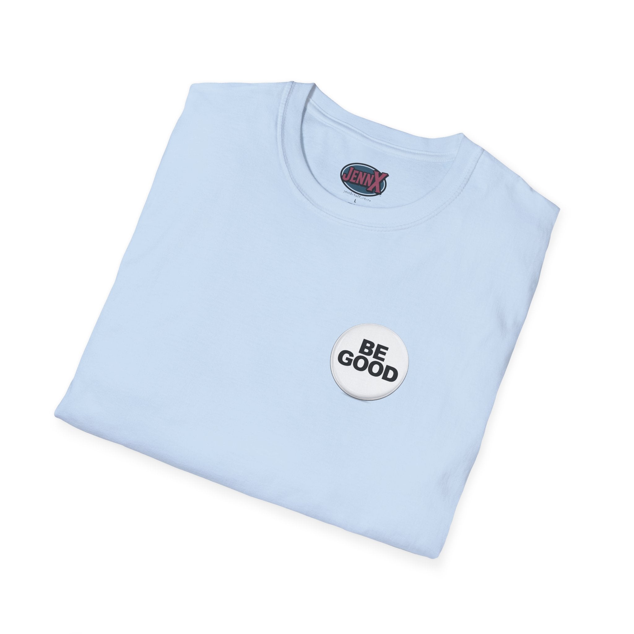 Be Good pin button shirt inspired by the Golden Globes