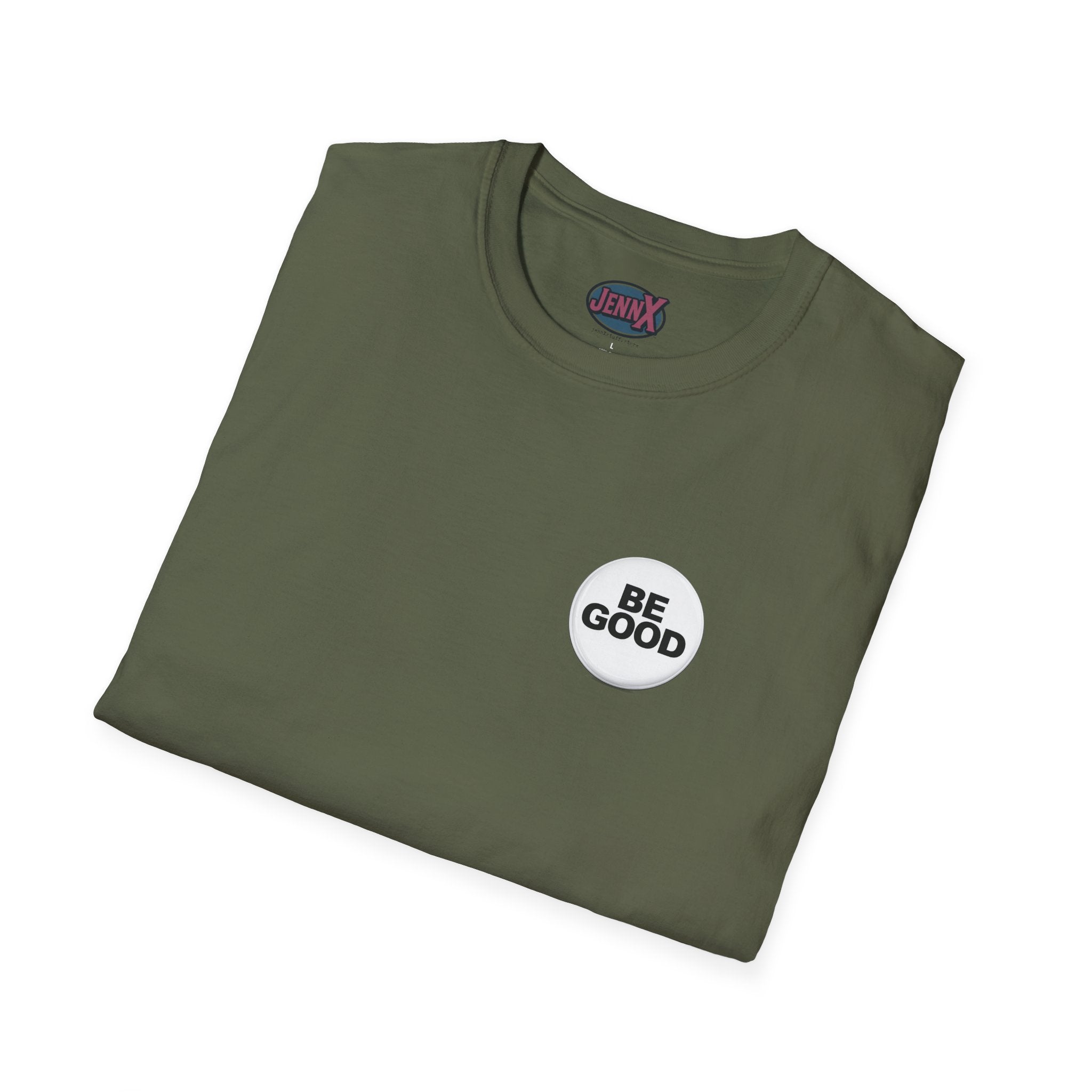 Be Good pin button shirt inspired by the Golden Globes