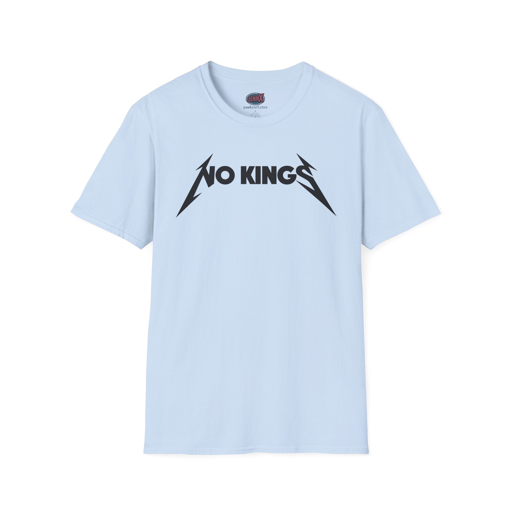 No Kings Matallica parody T-Shirt | Heavy Metal Protest