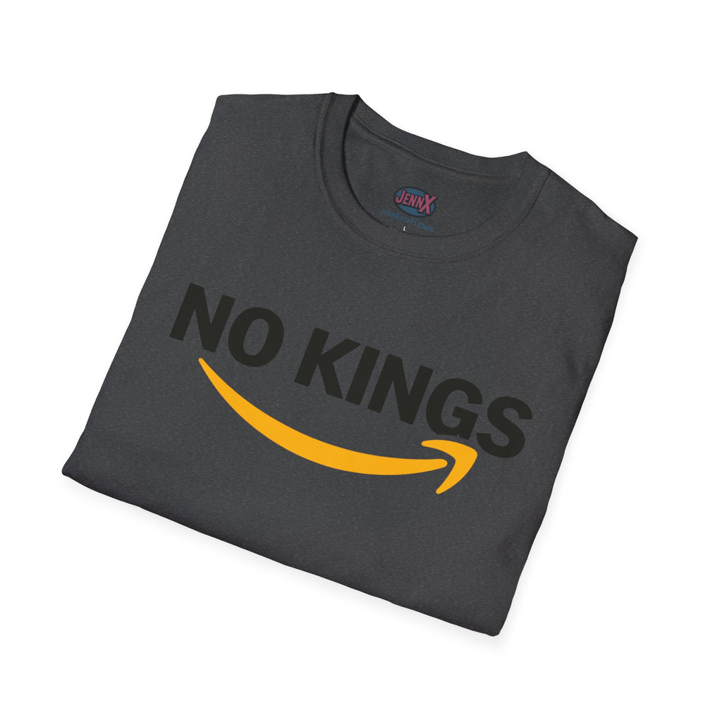 No Kings Amazon T-Shirt | Satirical Logo Parody, Graphic Tee