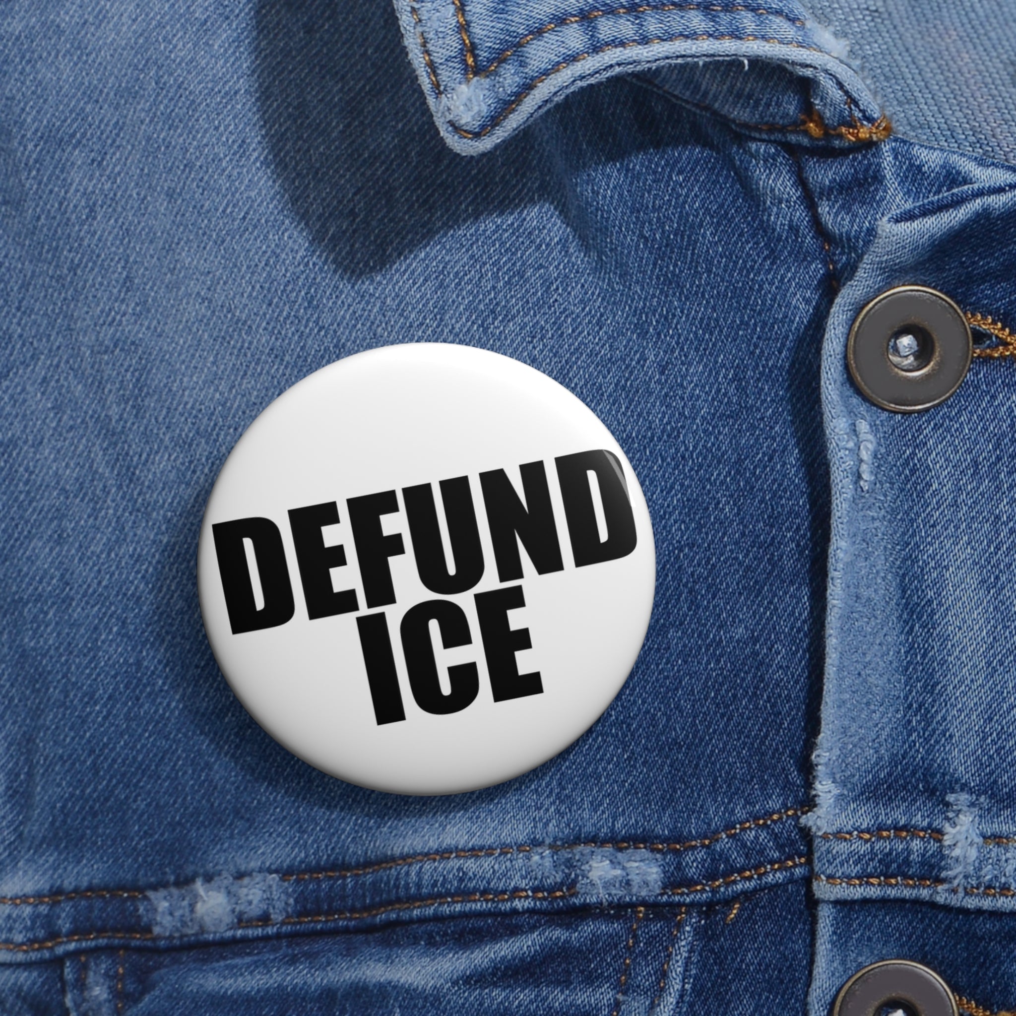 Defund ICE Pretti Good pin button | Fire Noem