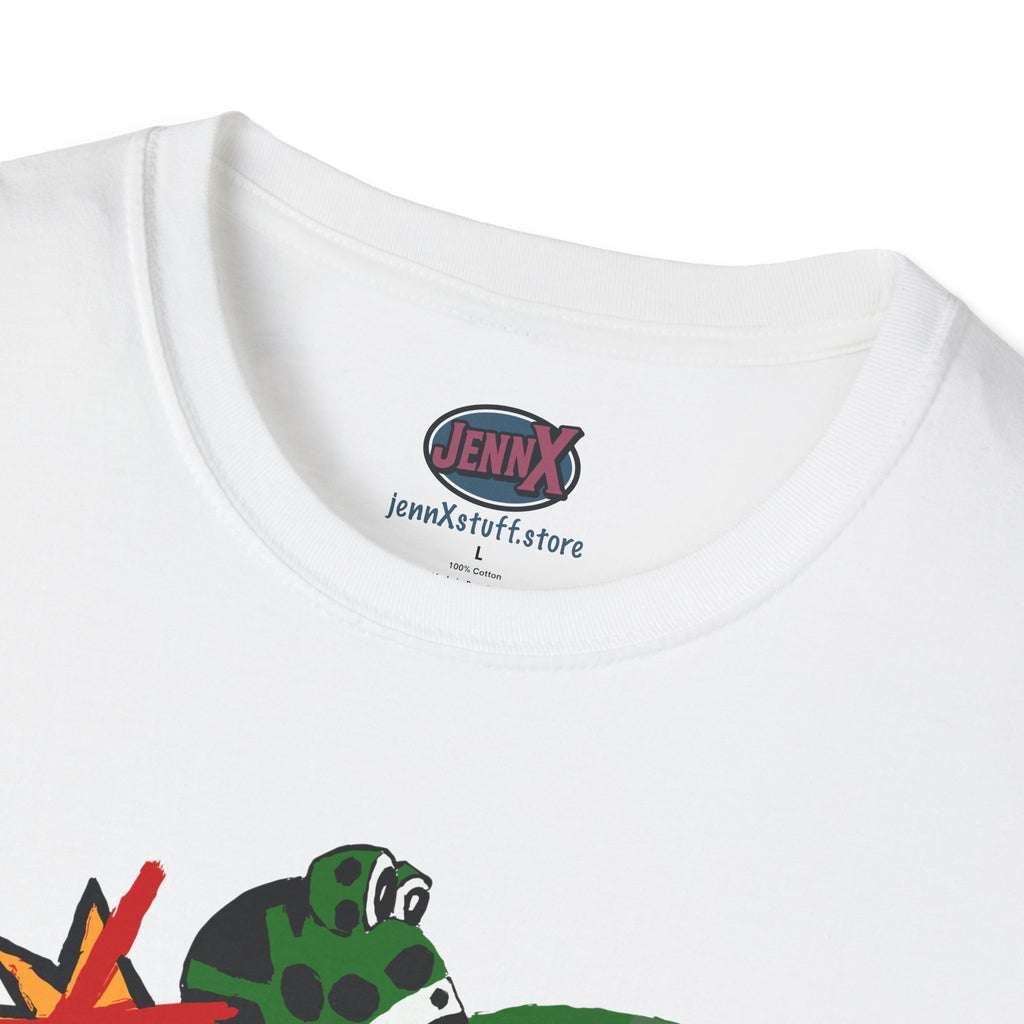 No Kings Banksy Flower Thrower inspired Protest Frog T-Shirt