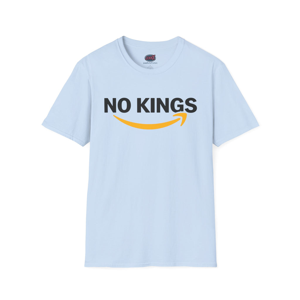 No Kings Amazon T-Shirt | Satirical Logo Parody, Graphic Tee