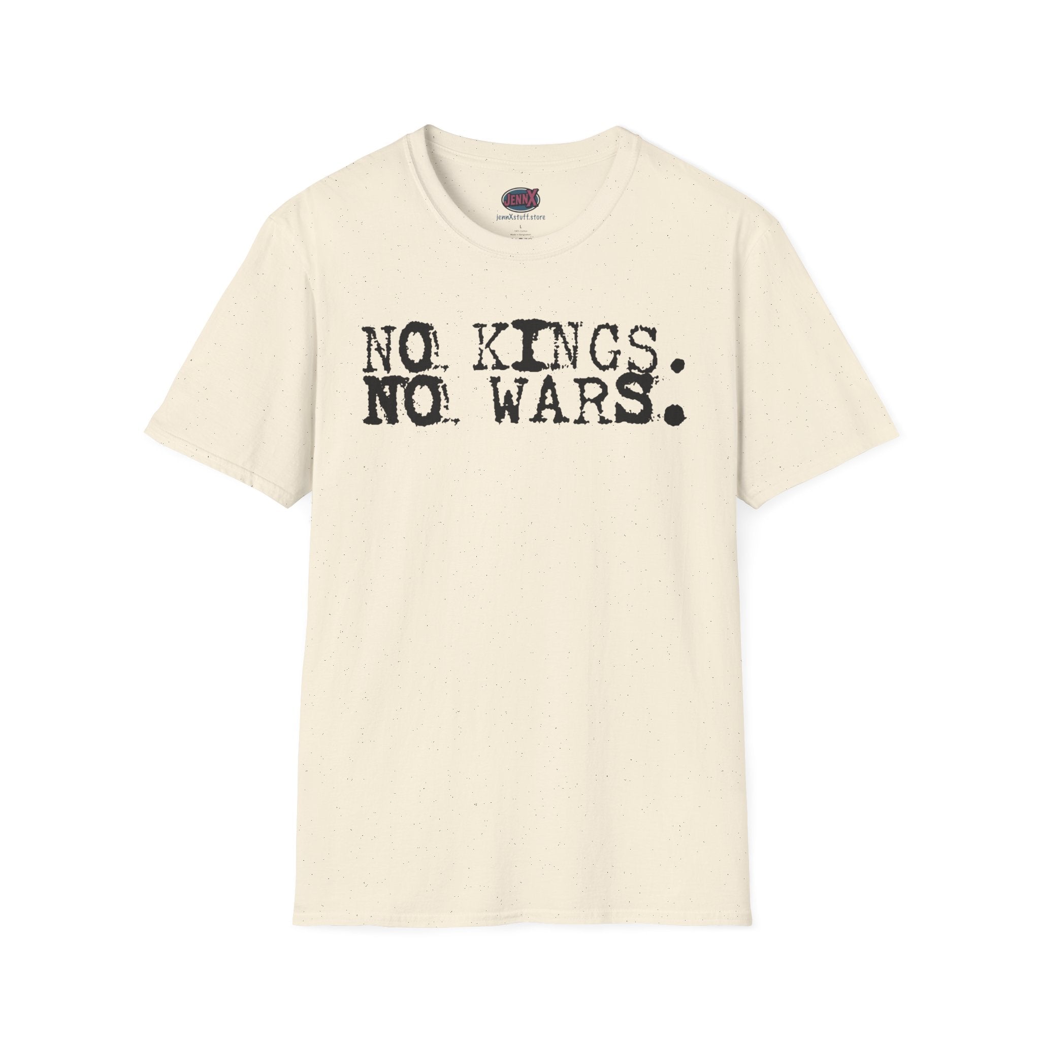 no kings no wars typography T-Shirt | politics protest shirt