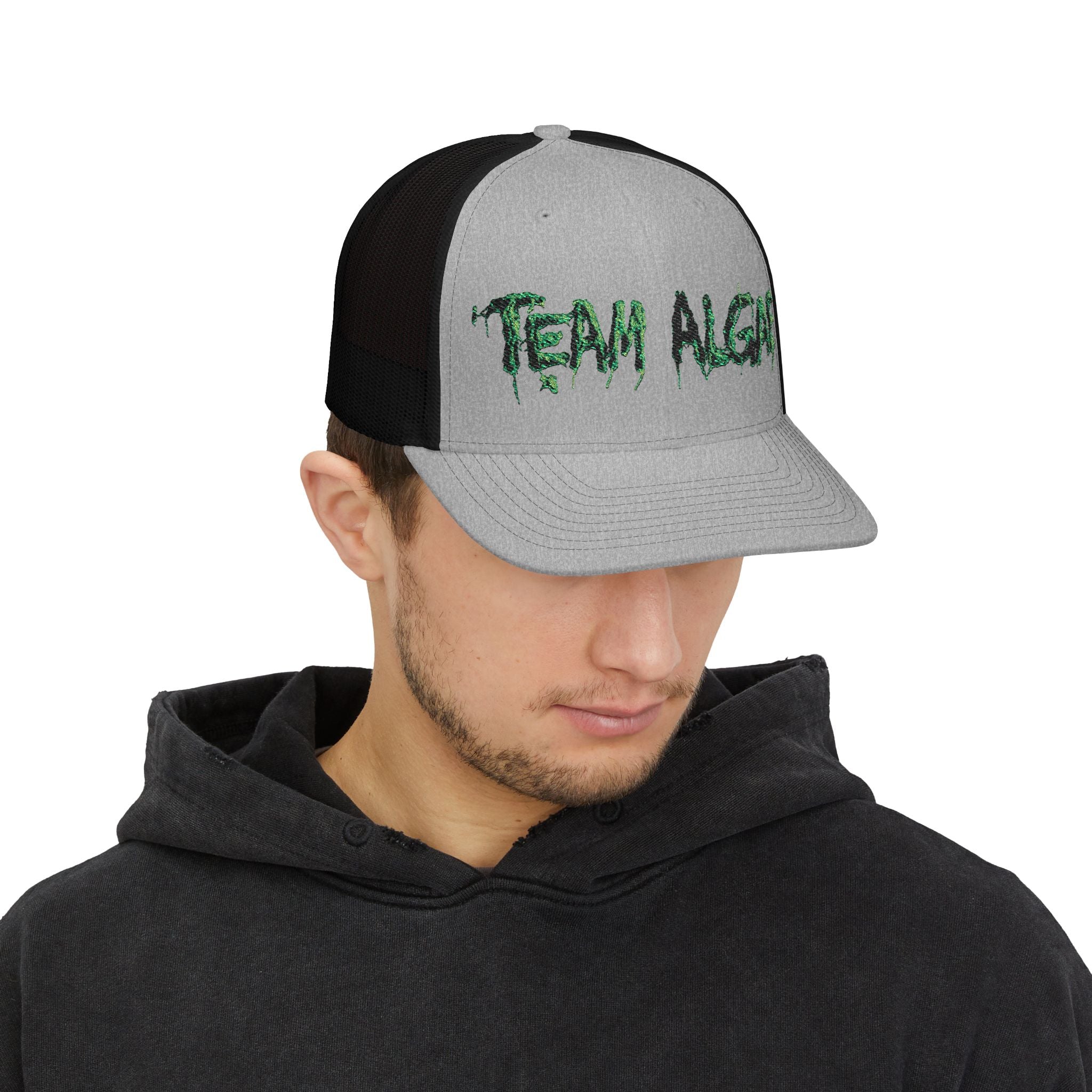 Team Algae Embroidered Snapback Trucker Cap | Reflecting Pool Craziness
