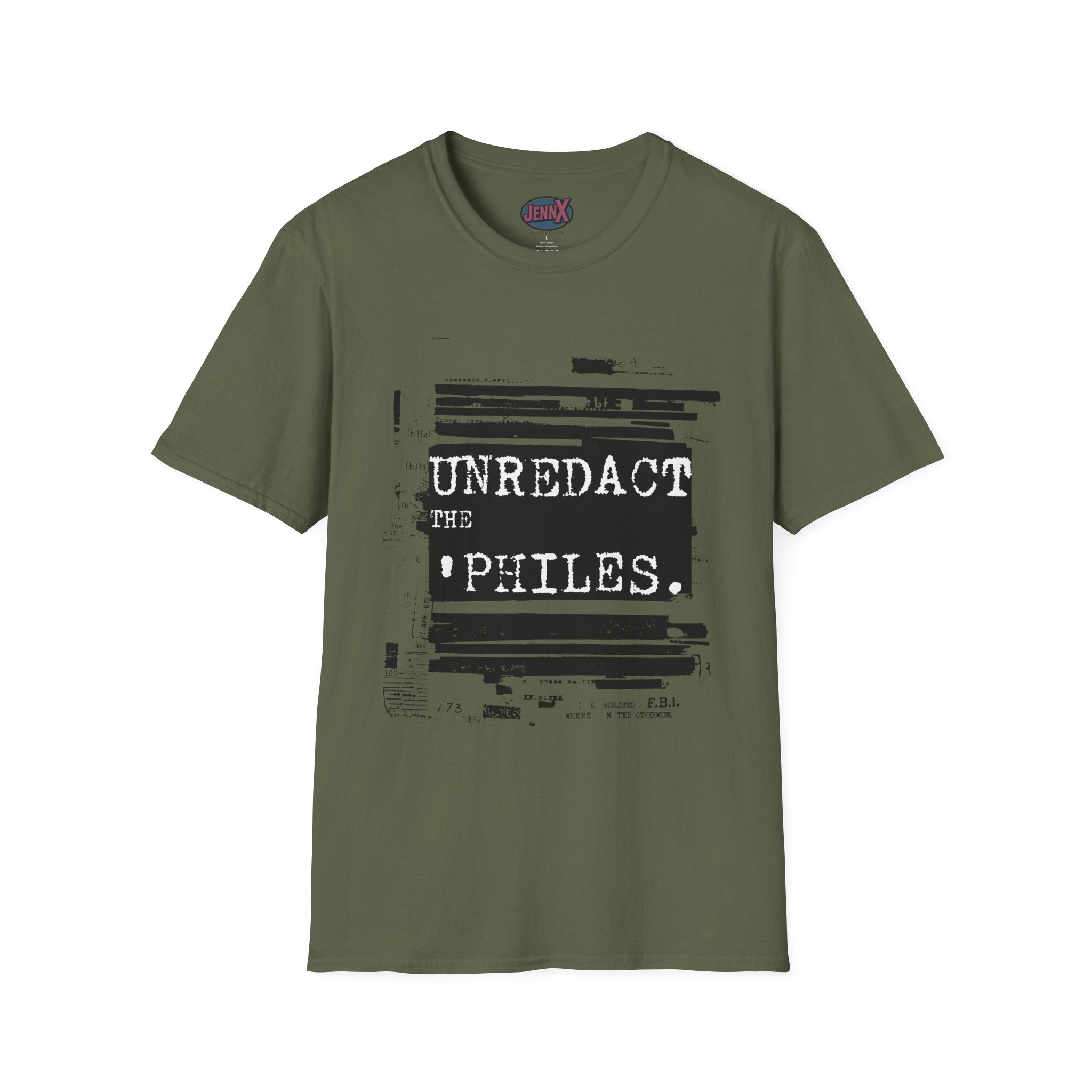 Unredact the ' Philes Redacted F.B.I. Justice Department Epstein Files Design - Original Artist Design