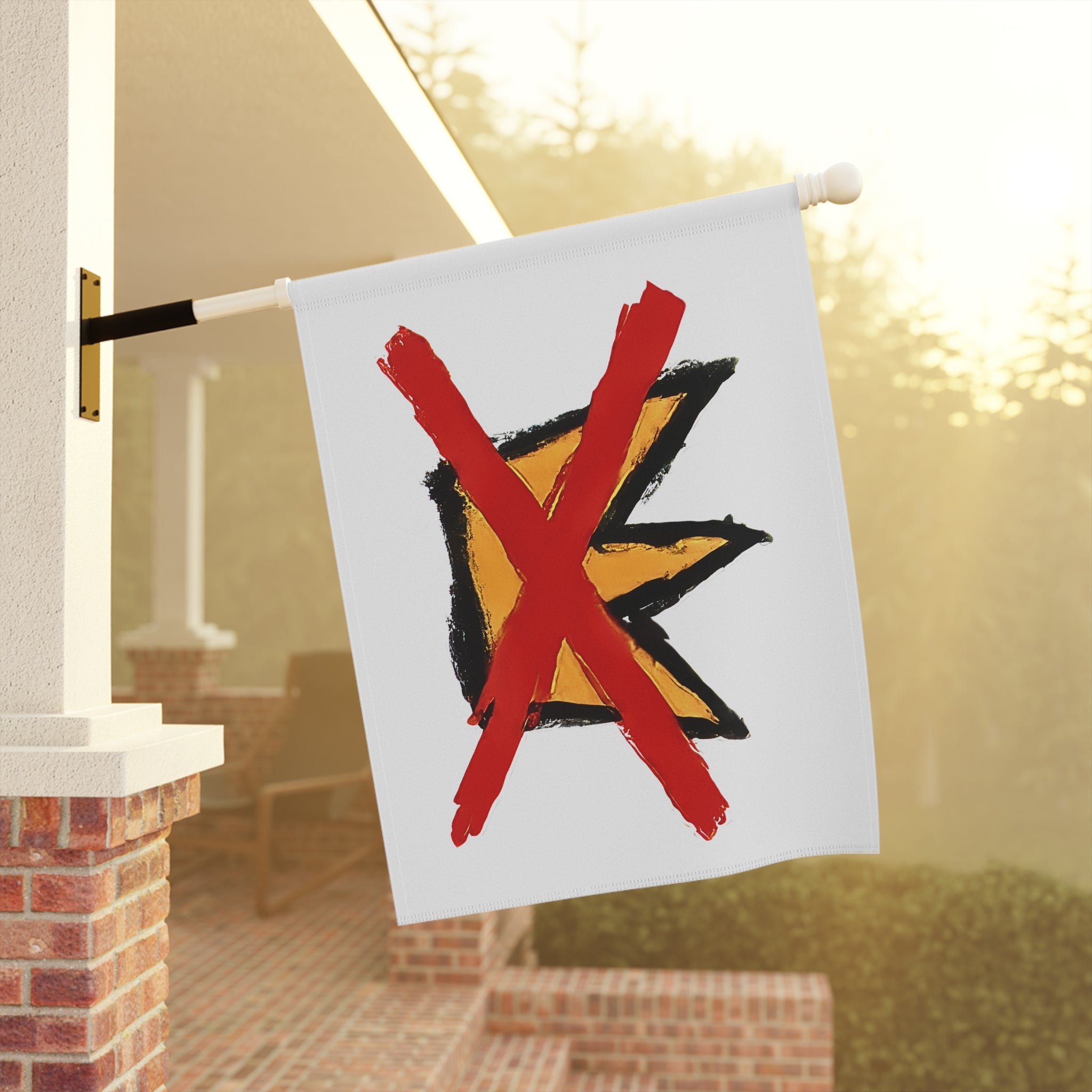 Garden Party Banner, Rejected K Sign Decor, Outdoor Decor, Garden Flag, Home and Garden Decoration, Yard Art