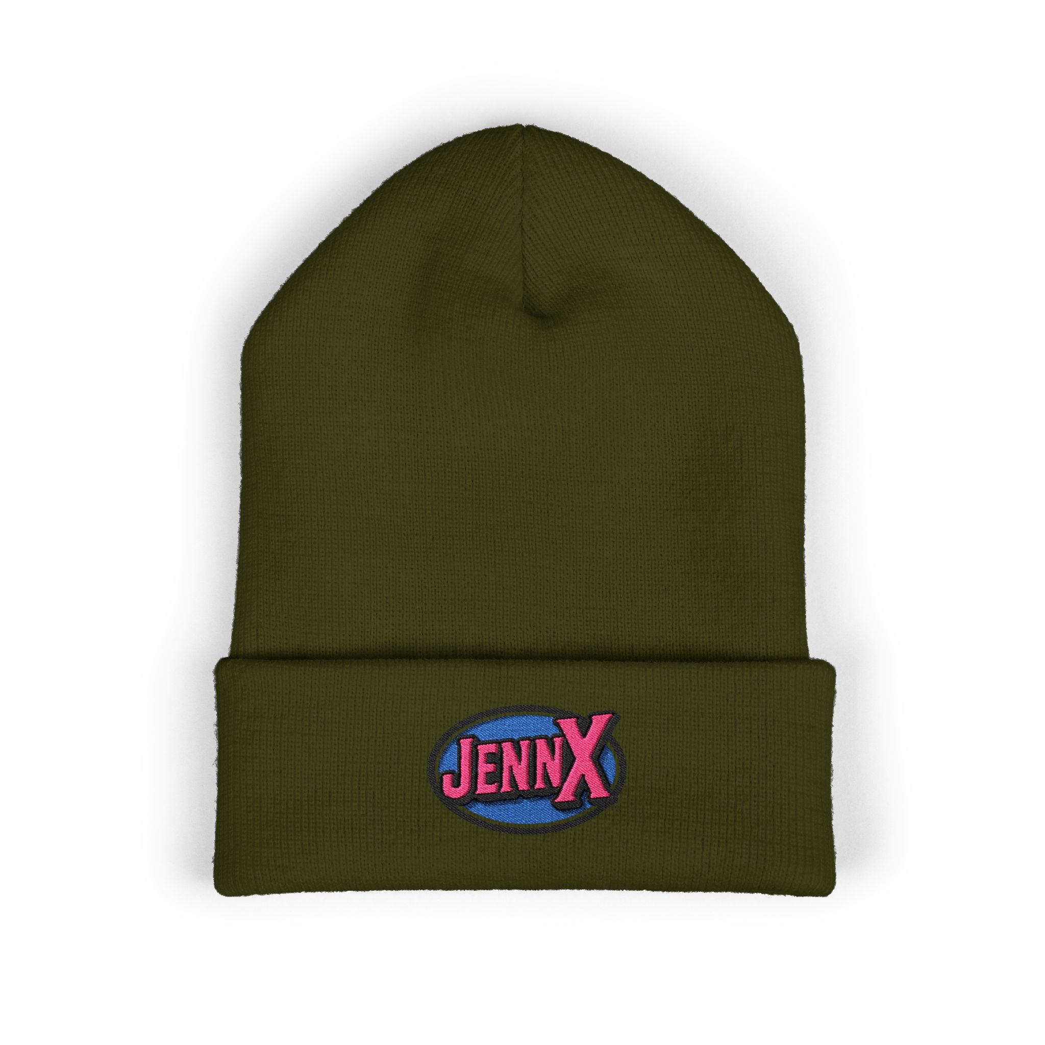 JennX Generation X GenX embroidered logo Beanie | Cuffed Winter Hat