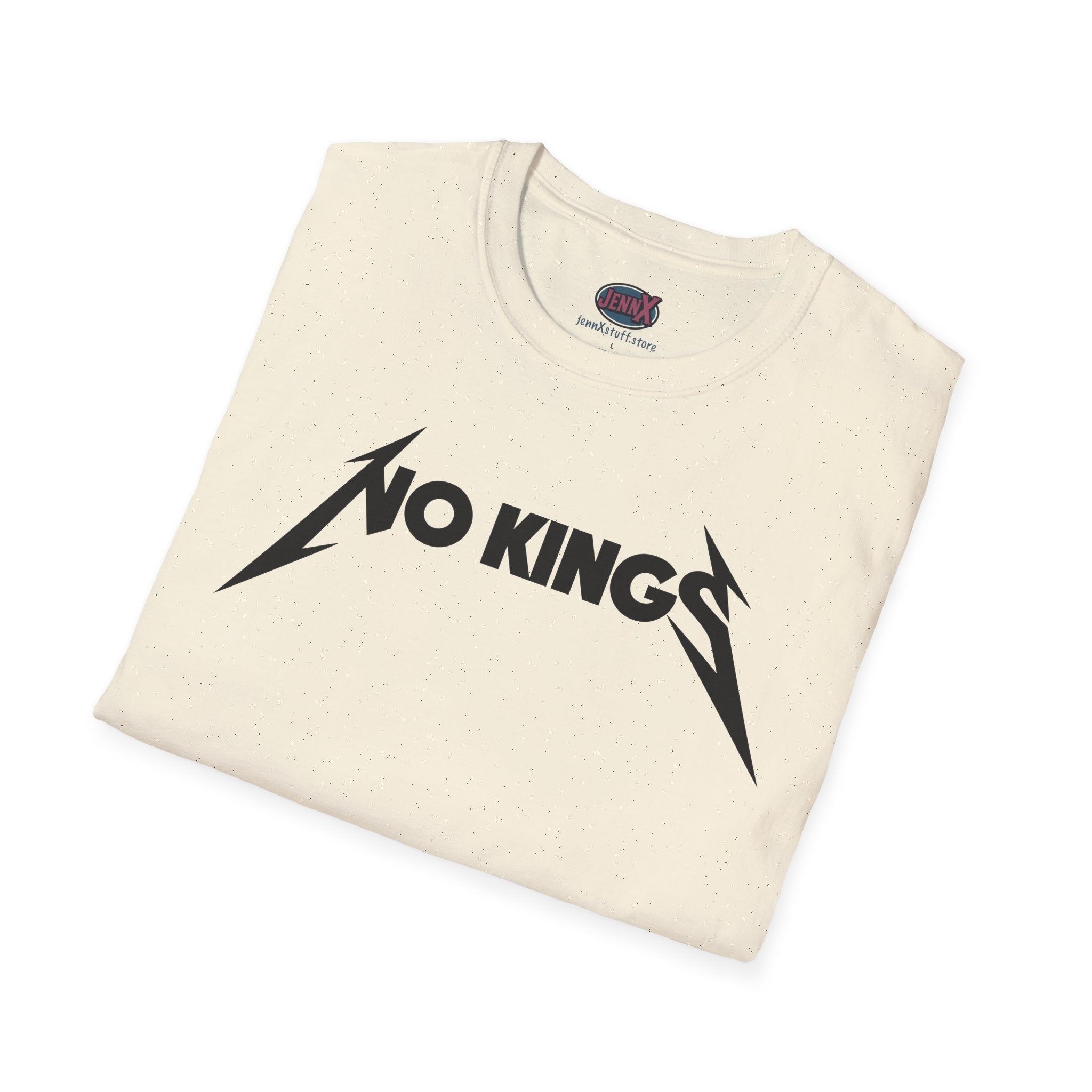 No Kings Matallica parody T-Shirt | Heavy Metal Protest