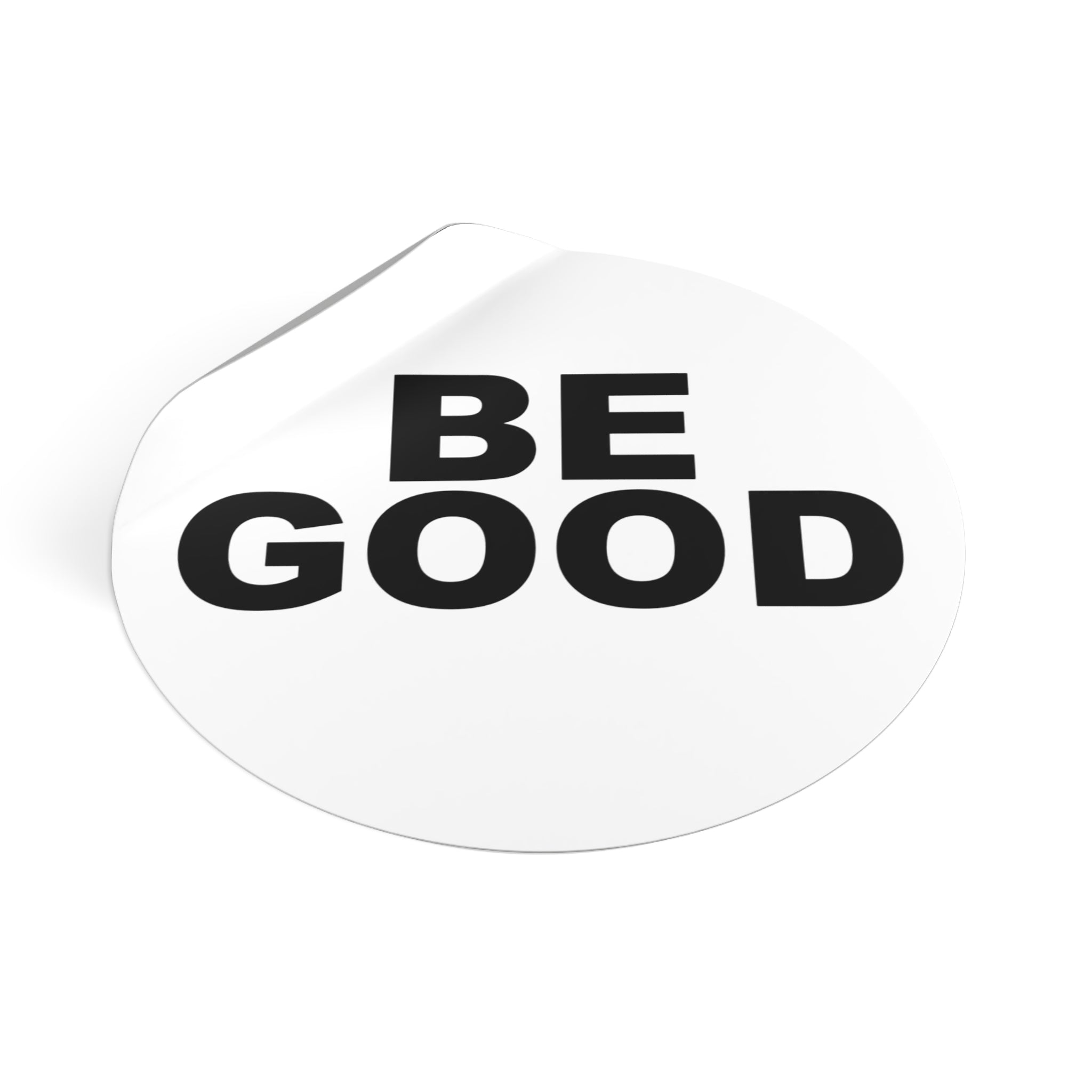 BE GOOD Round Vinyl Sticker inspired by Golden Globes pin button