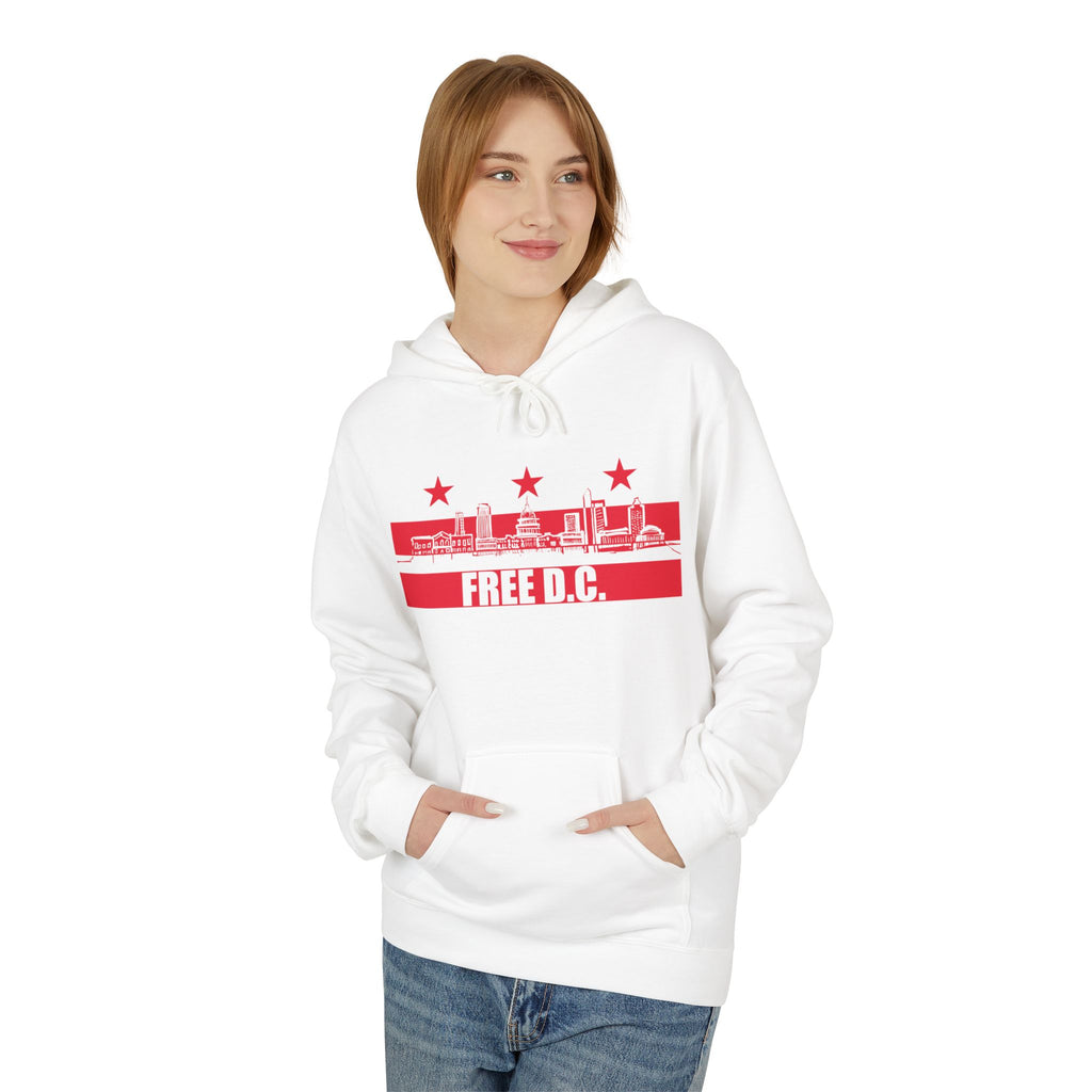 Free DC Hand-Drawn Washington DC Skyline Hoodie I Anti-Trump Fuck ICE