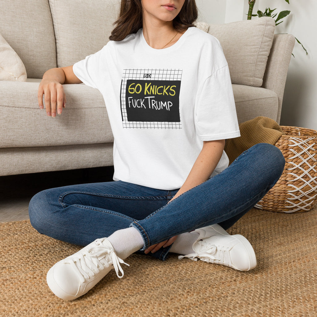 Go Knicks Fuck Trump softstyle tee shirt  I New York Basketball Fan