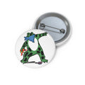 Peace Frog Protest Pin Button | Portland No Kings Resist | Anti-Trump Anti-Kristi Noem Graphic | JennX Political Art I No Kings