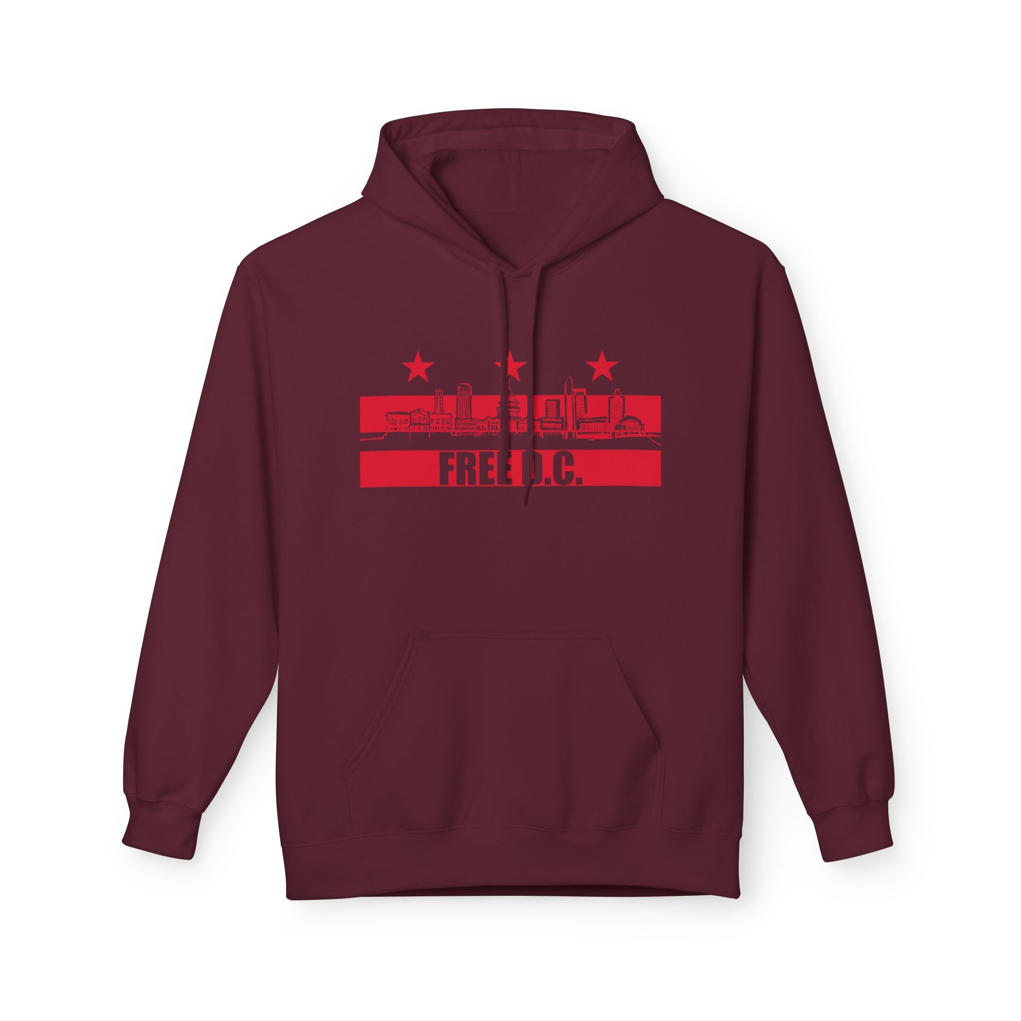 Free DC Hand-Drawn Washington DC Skyline Hoodie I Anti-Trump Fuck ICE