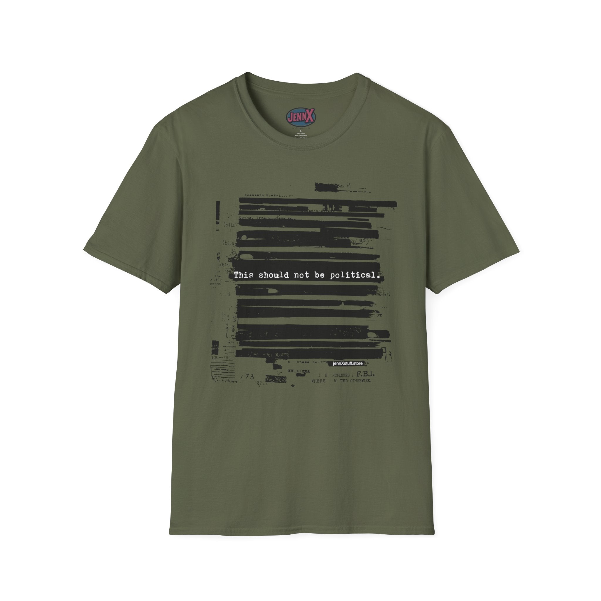 This Should Not Be Political Protest Shirt | Redacted FBI File Political Art Tee
