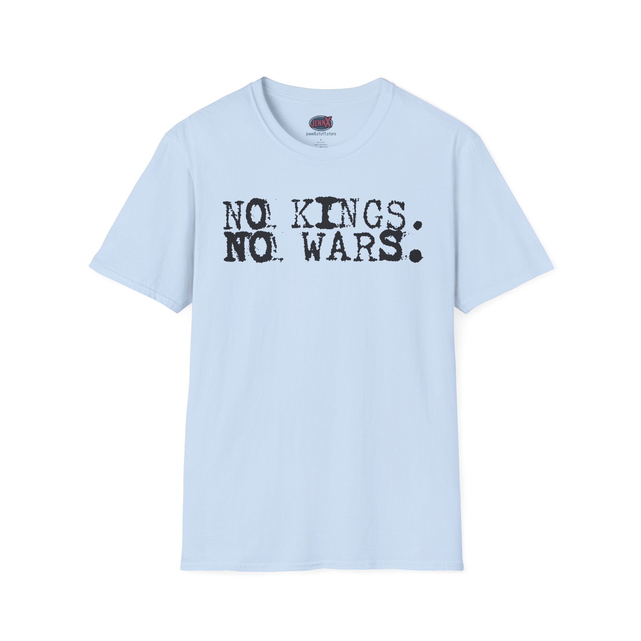 no kings no wars typography T-Shirt | politics protest shirt