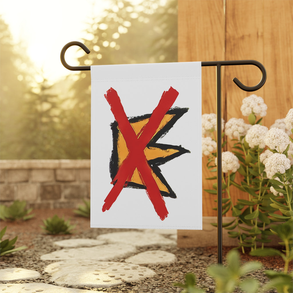 Garden Party Banner, Rejected K Sign Decor, Outdoor Decor, Garden Flag, Home and Garden Decoration, Yard Art