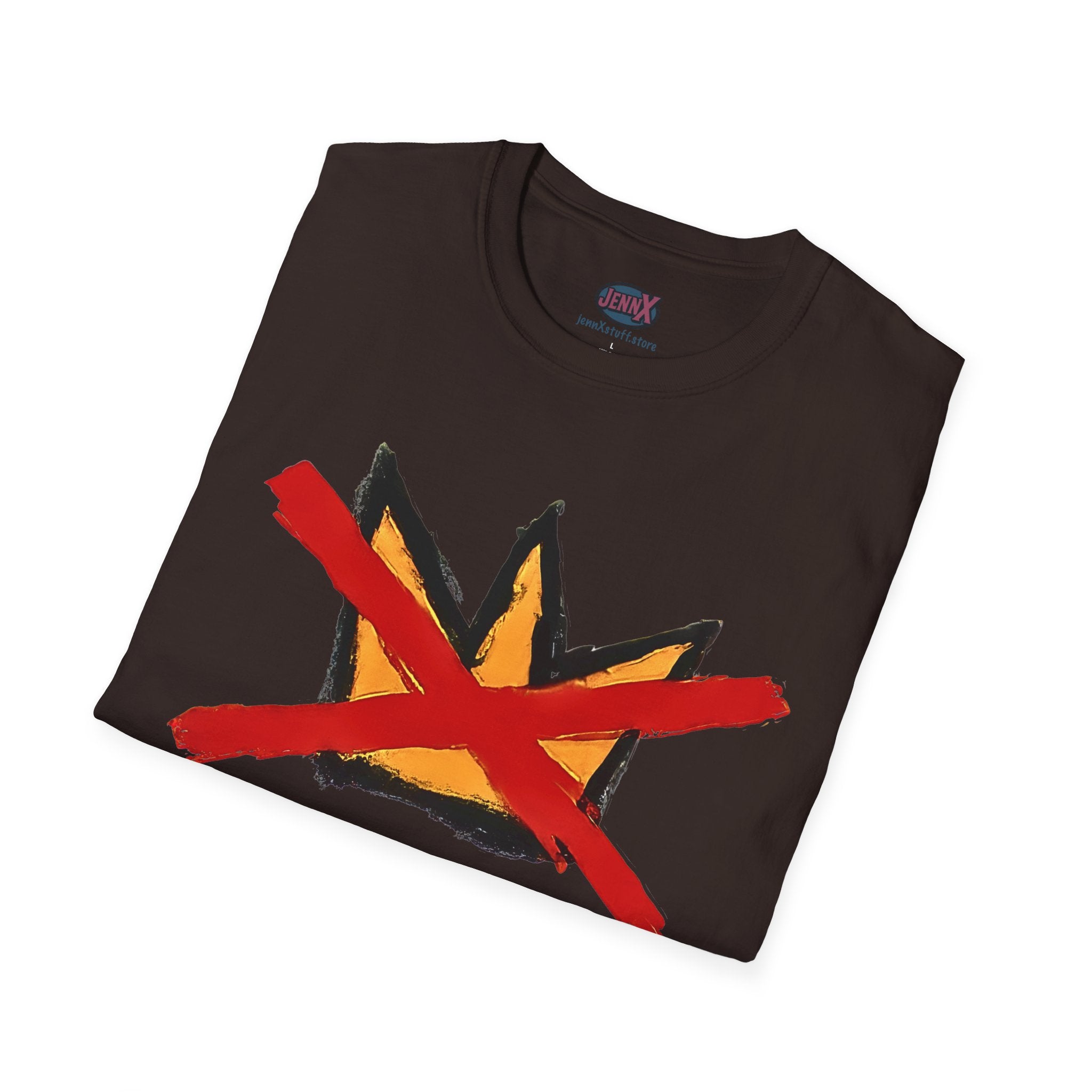 No Kings Crown Protest T-Shirt, Anti-Trump Activist Tee, Unisex Softstyle Shirt, Political Graphic Clothing, Hand-Drawn Protest Art Apparel