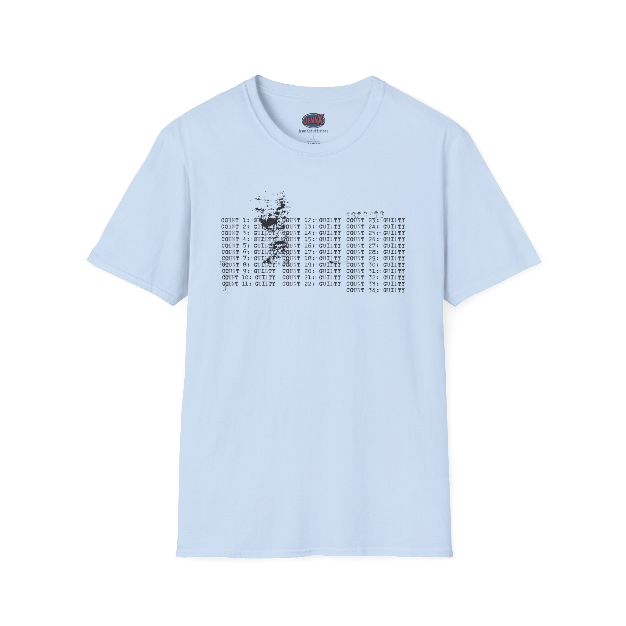 34 Felonies Trump Guilty Shirt I Thoughtful Typography Design