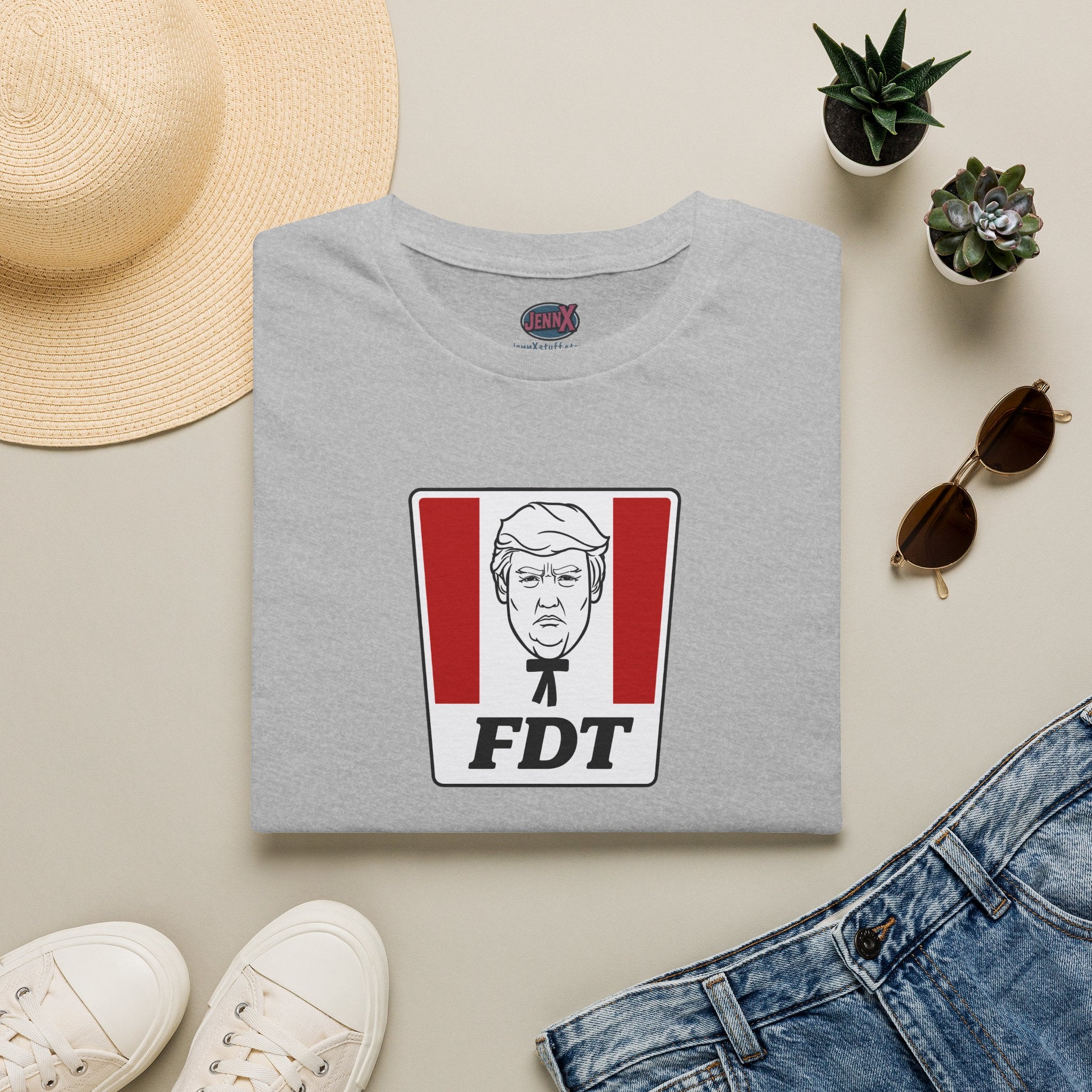 Political Parody T-Shirt I FDT Satirical Logo Tee I KFC Logo