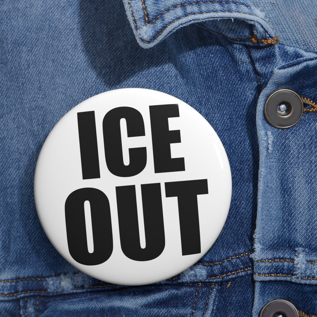 ICE OUT Pin Grammy Style Button | Anti-ICE