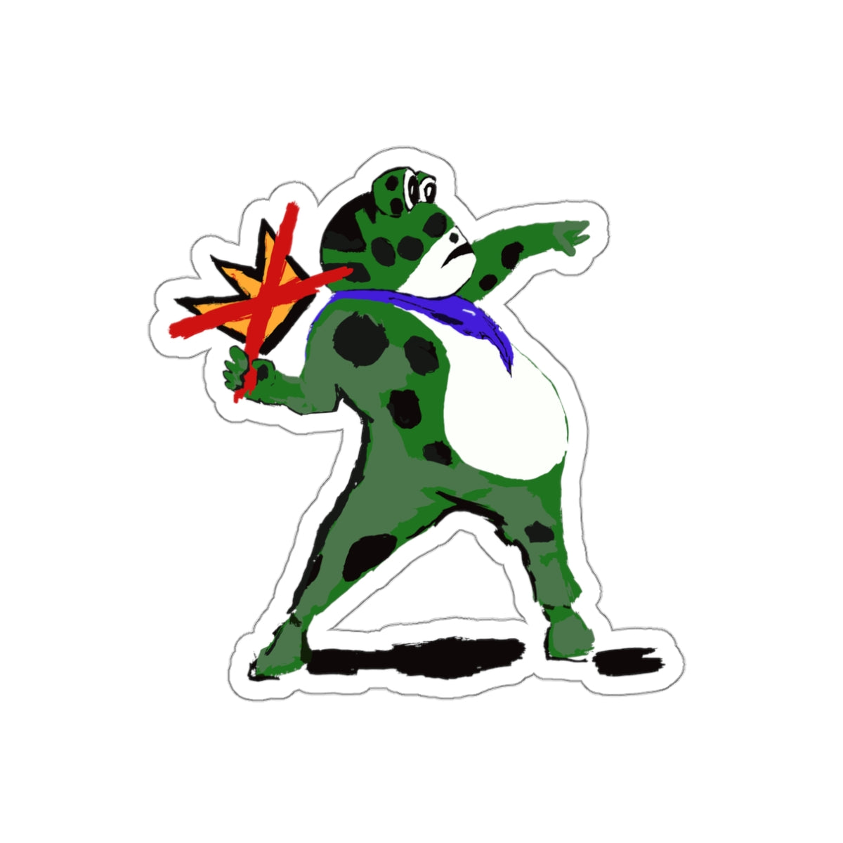 No Kings Frog sticker I Shipping Included in Price