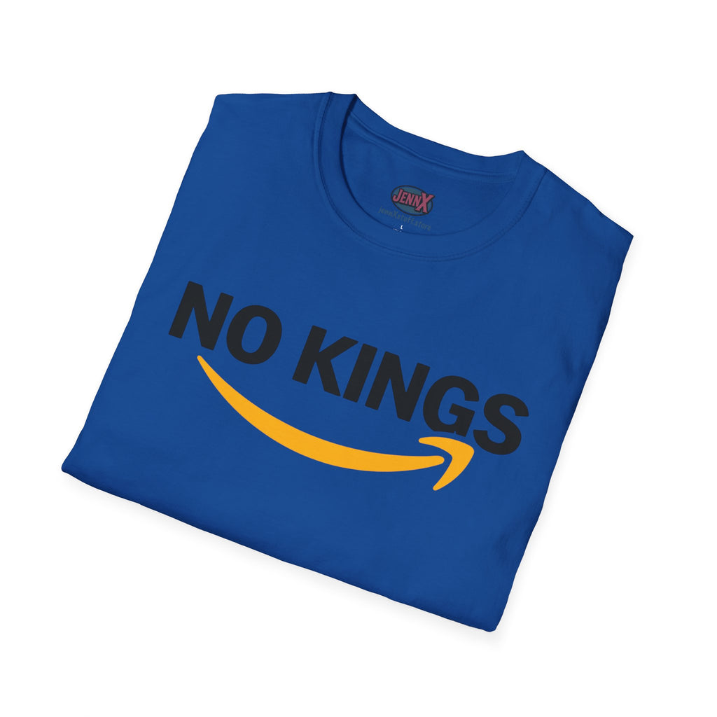 No Kings Amazon T-Shirt | Satirical Logo Parody, Graphic Tee