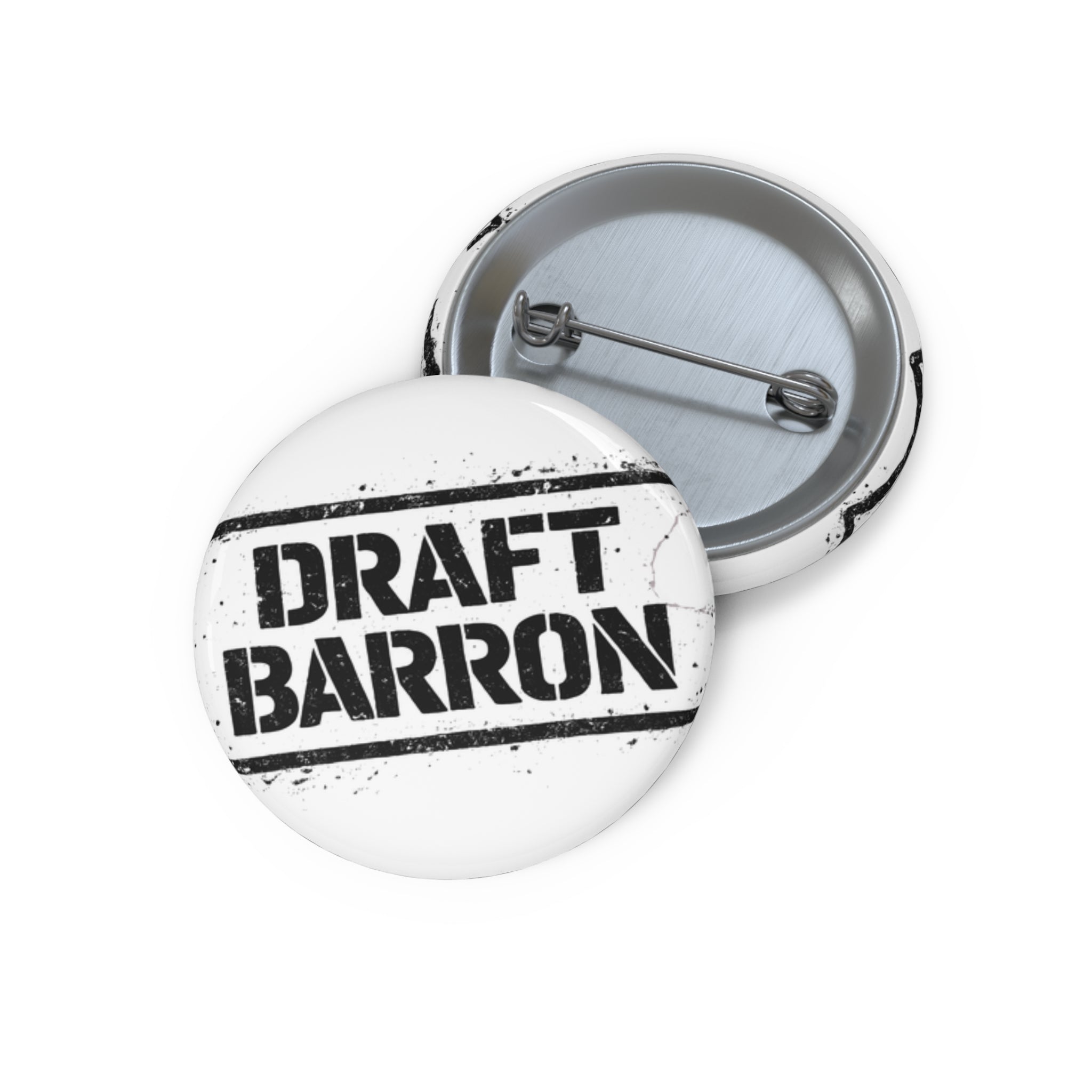 Draft Barron Pin Button | Political Stamp Logo Button