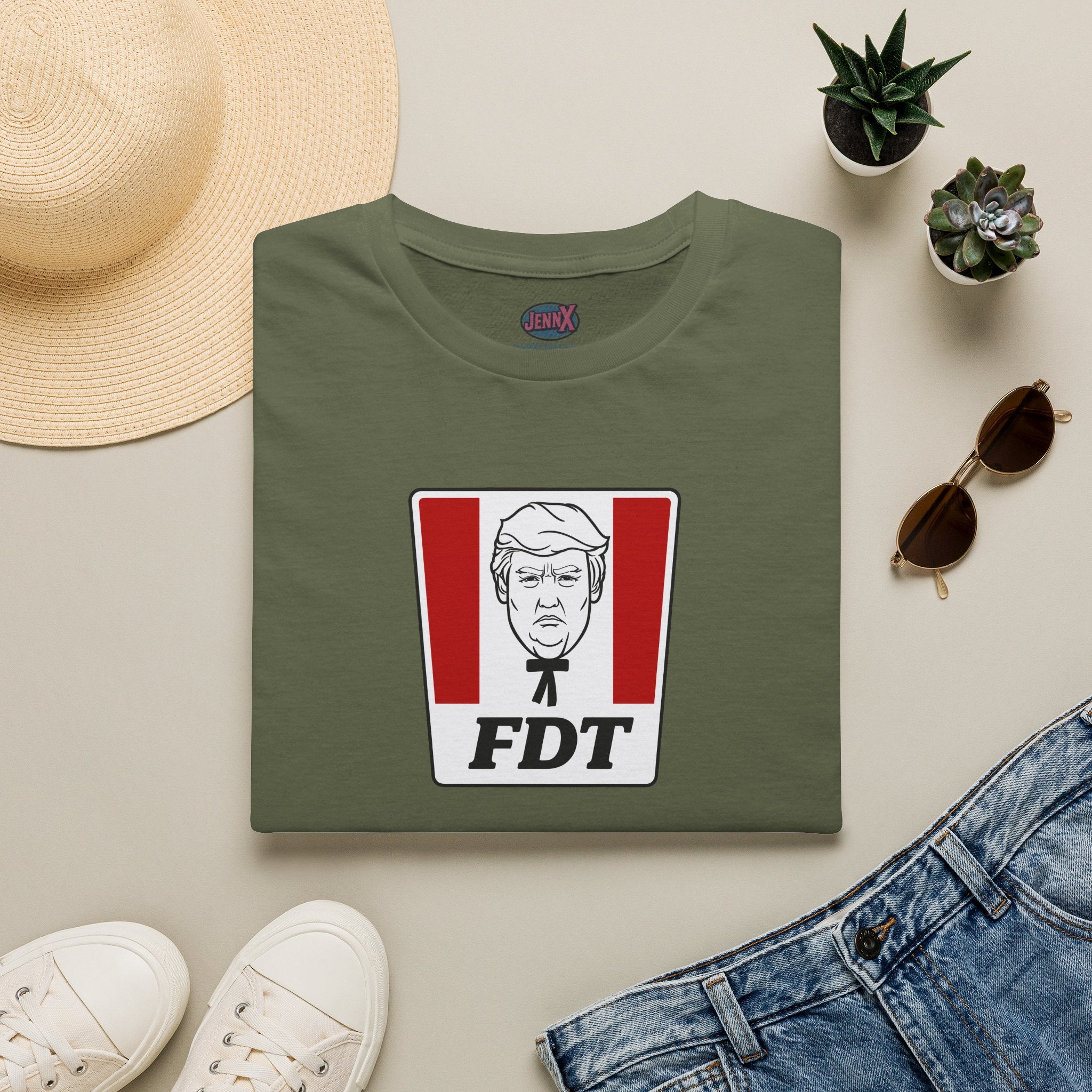 Political Parody T-Shirt I FDT Satirical Logo Tee I KFC Logo