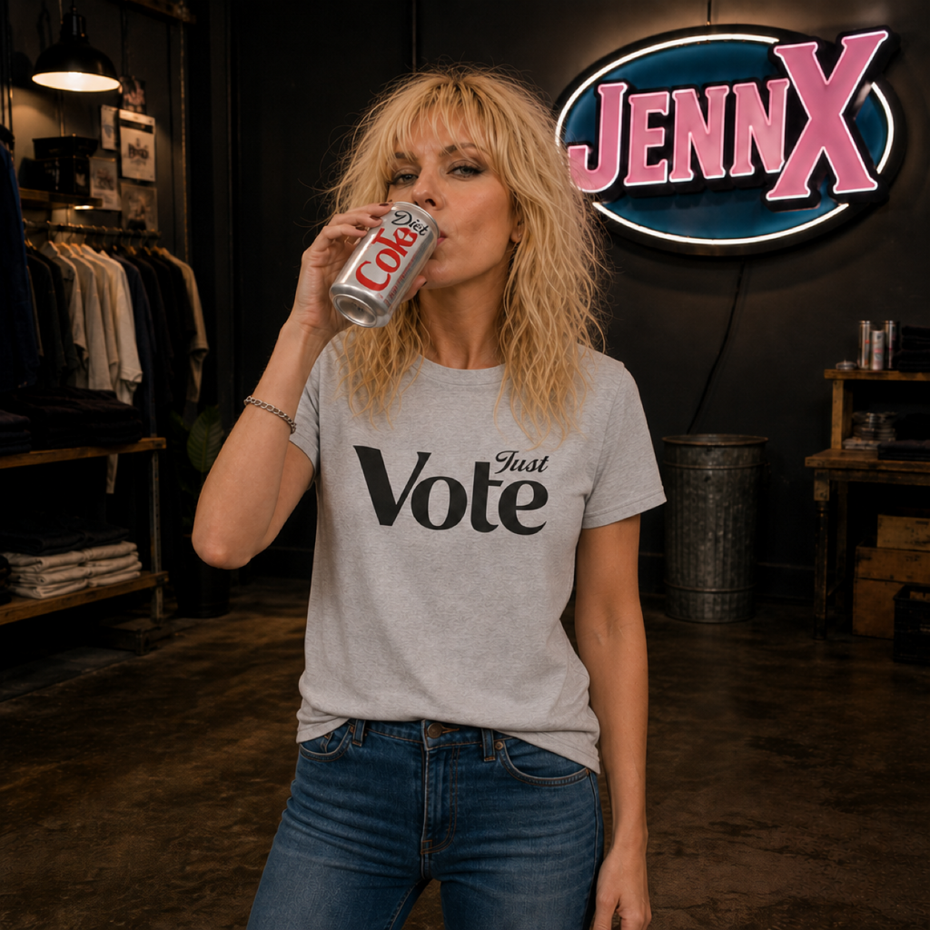 Just Vote T-Shirt I Play on Diet Coke