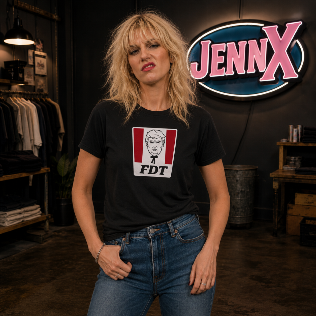 Political Parody T-Shirt I FDT Satirical Logo Tee I KFC Logo