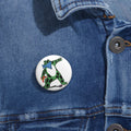 Frog Protest pin No Kings Anti Trump Antifa Banksy-Inspired Button