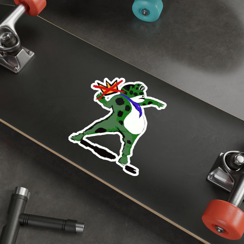 No Kings Anti-ICE Frog Banksy-inspired sticker