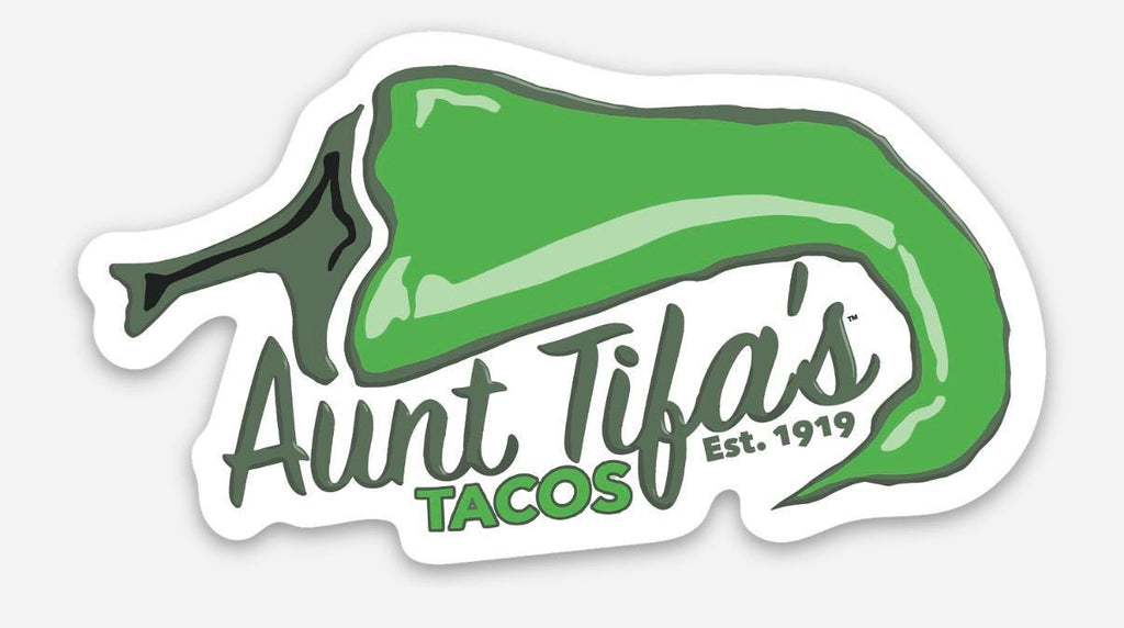 Aunt Tifa's Tacos Sticker - Antifa Trump Protest Humor - Buy 3 Get 1 Free